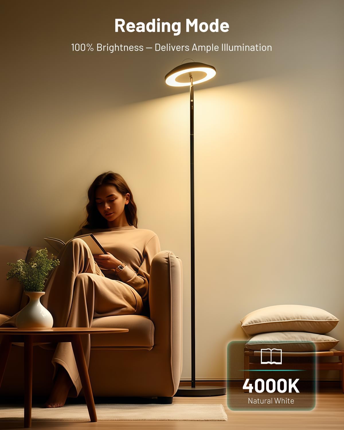 LED Floor Lamp with RGB Star Projector & Remote