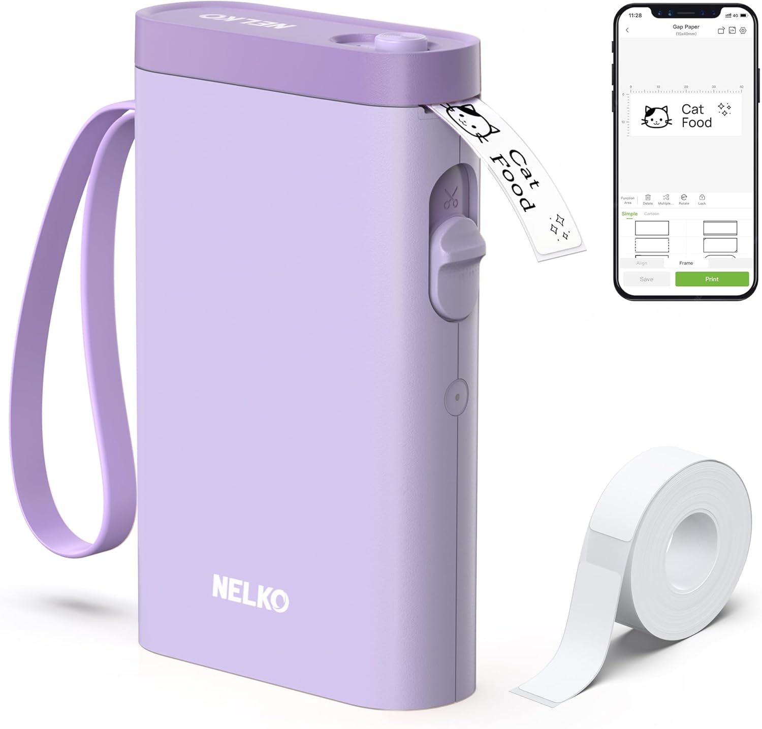 Label Maker – Wireless Mini Printer with Tape