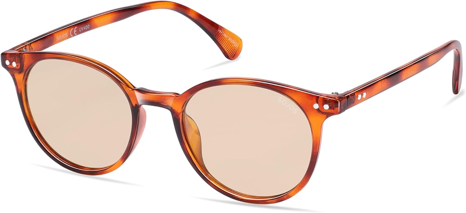 SOJOS Small Round Polarized Sunglasses