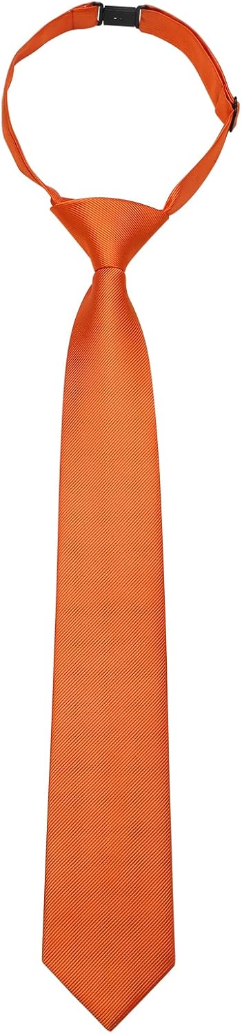 Enlision Boys Ties Solid Color Pre-Tied Kids Necktie