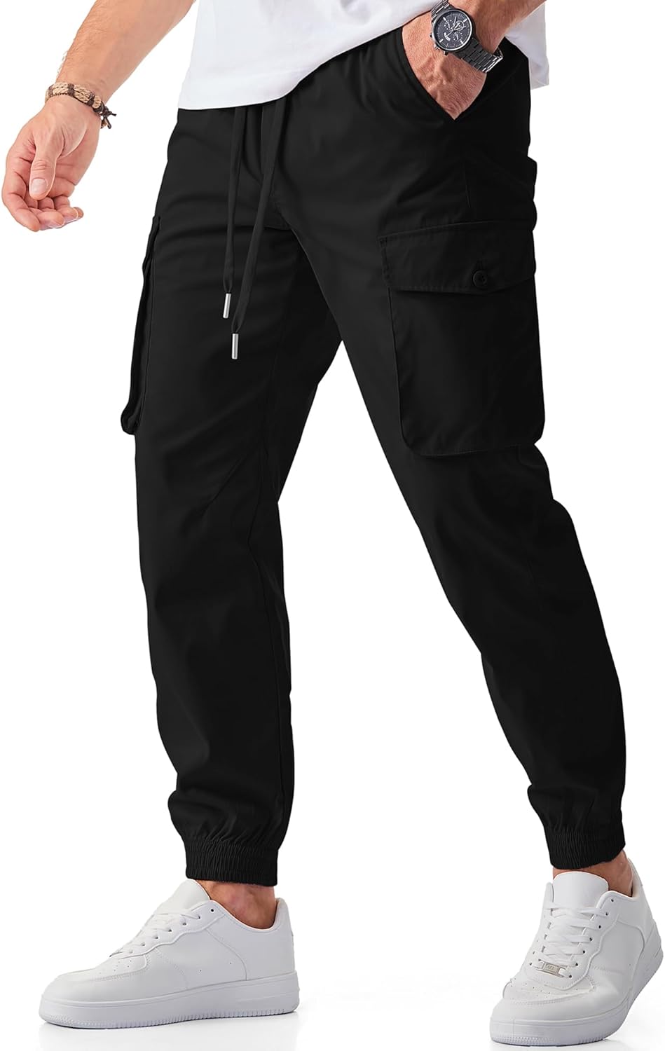JMIERR Men's Casual Cargo Joggers Pants