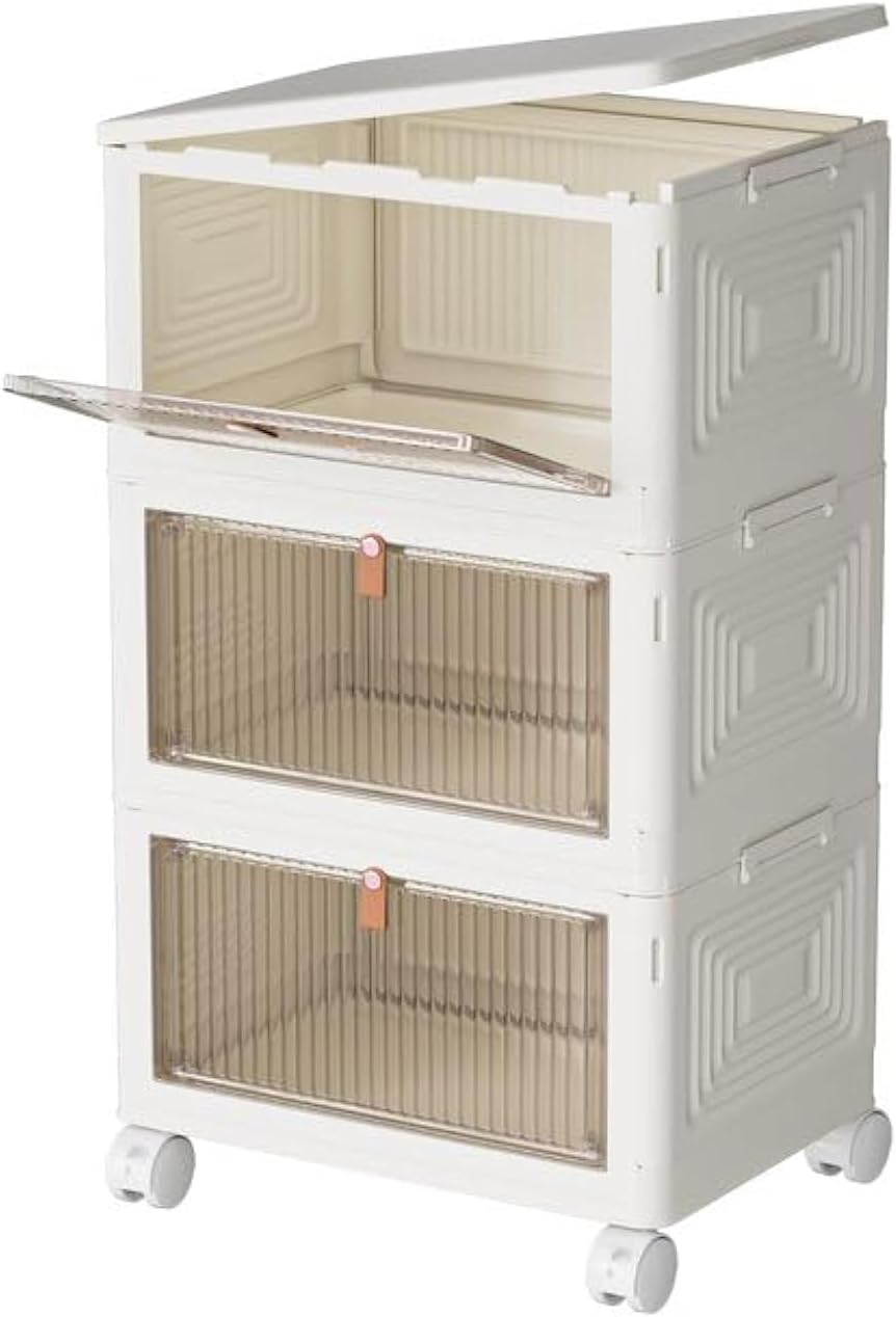 Plastic Storage Bins with Lid  Stackable Storage Containers