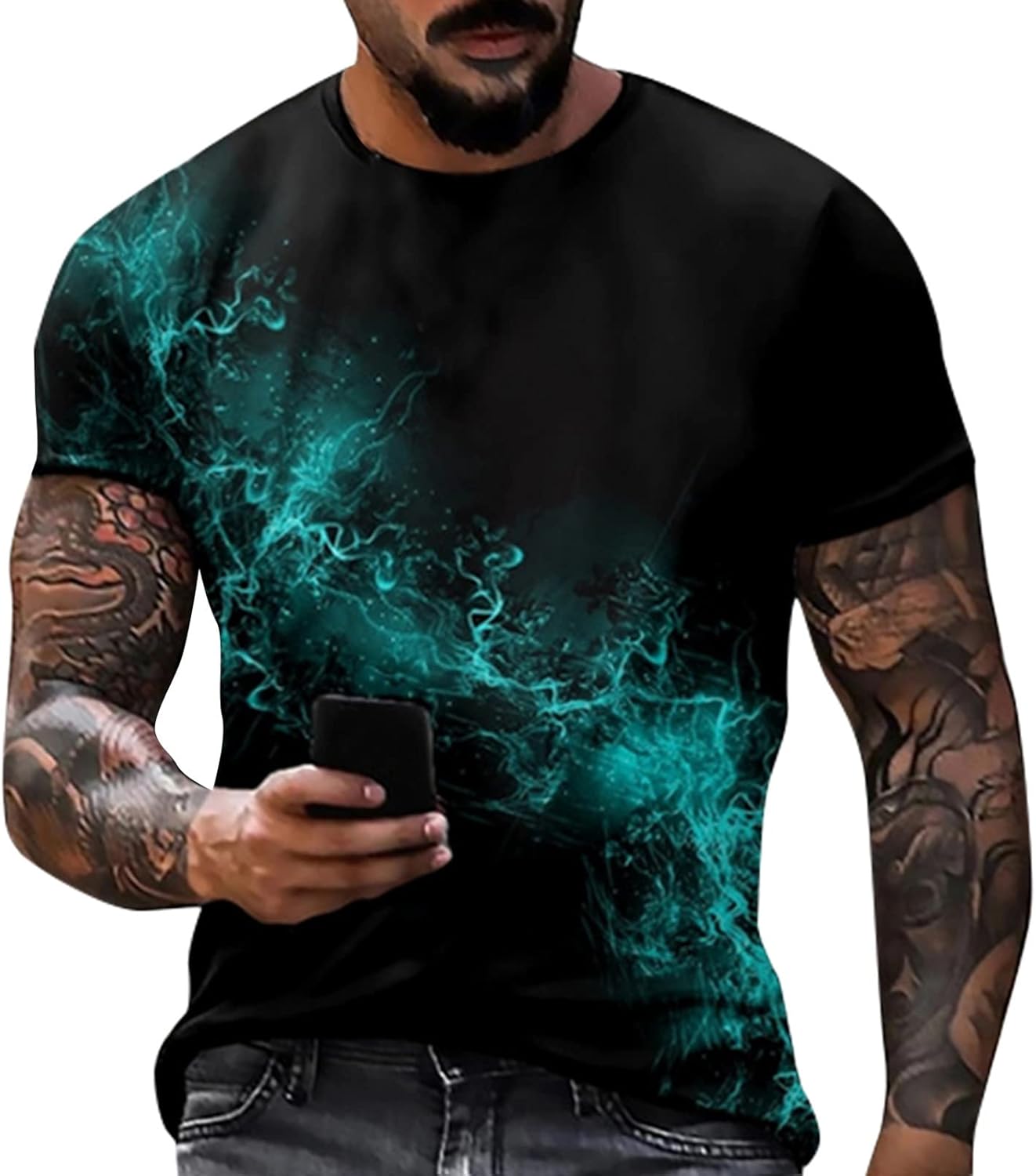 Mens Vintage Designer Raglan T-Shirt