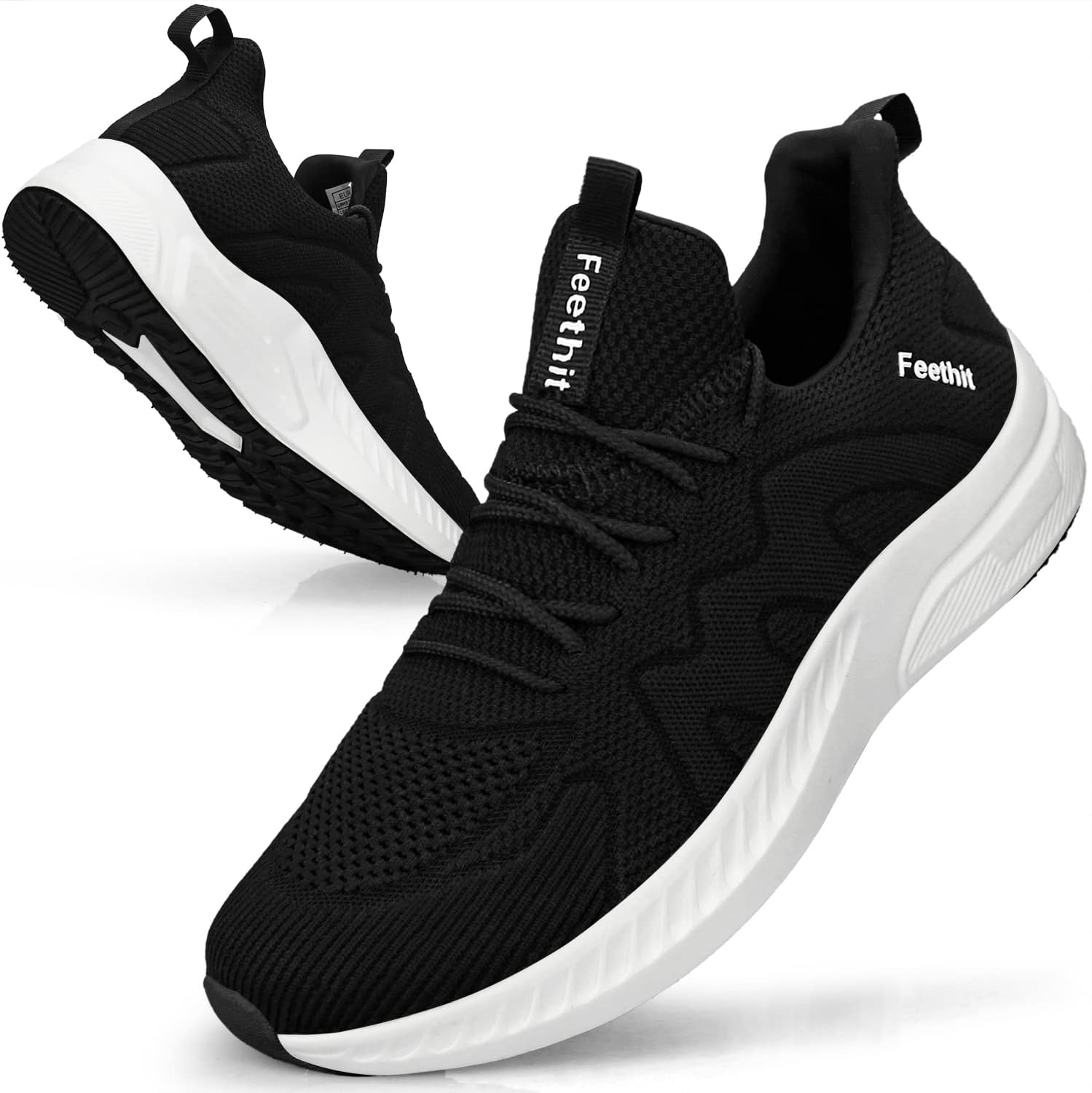 Feethit Mens Non Slip Walking Sneakers