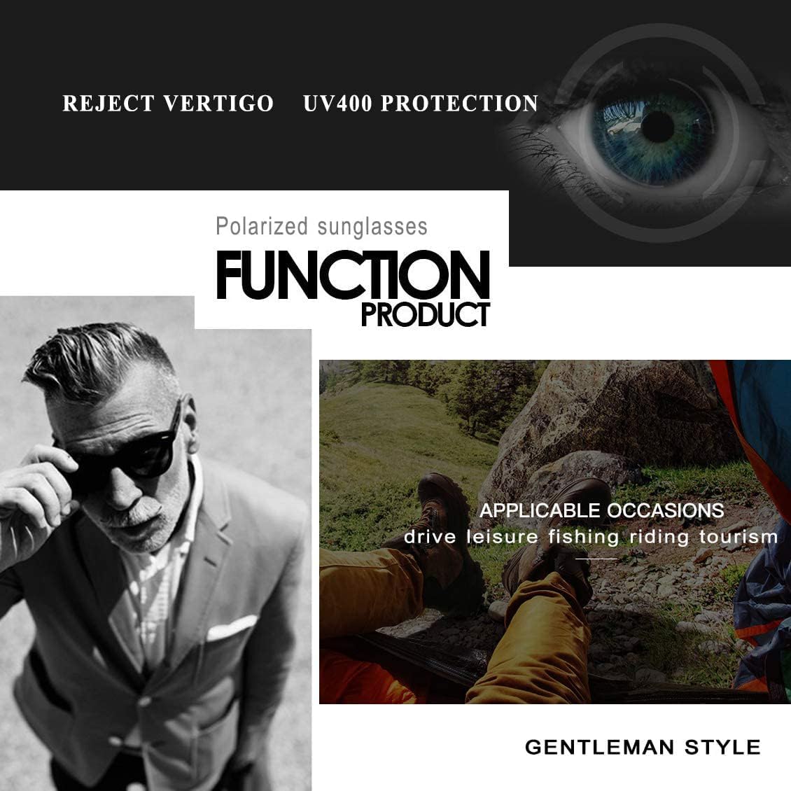 FEIDUSUN Polarized Sunglasses Men & Women