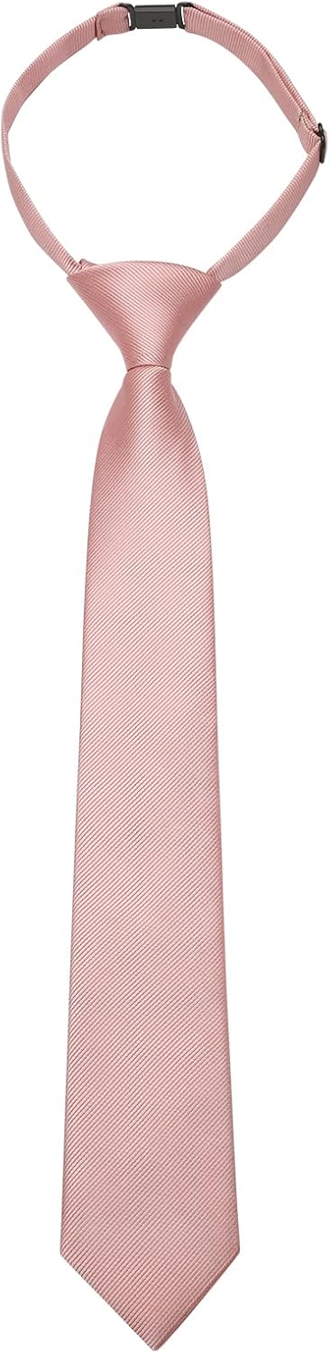 Enlision Boys Ties Solid Color Pre-Tied Kids Necktie