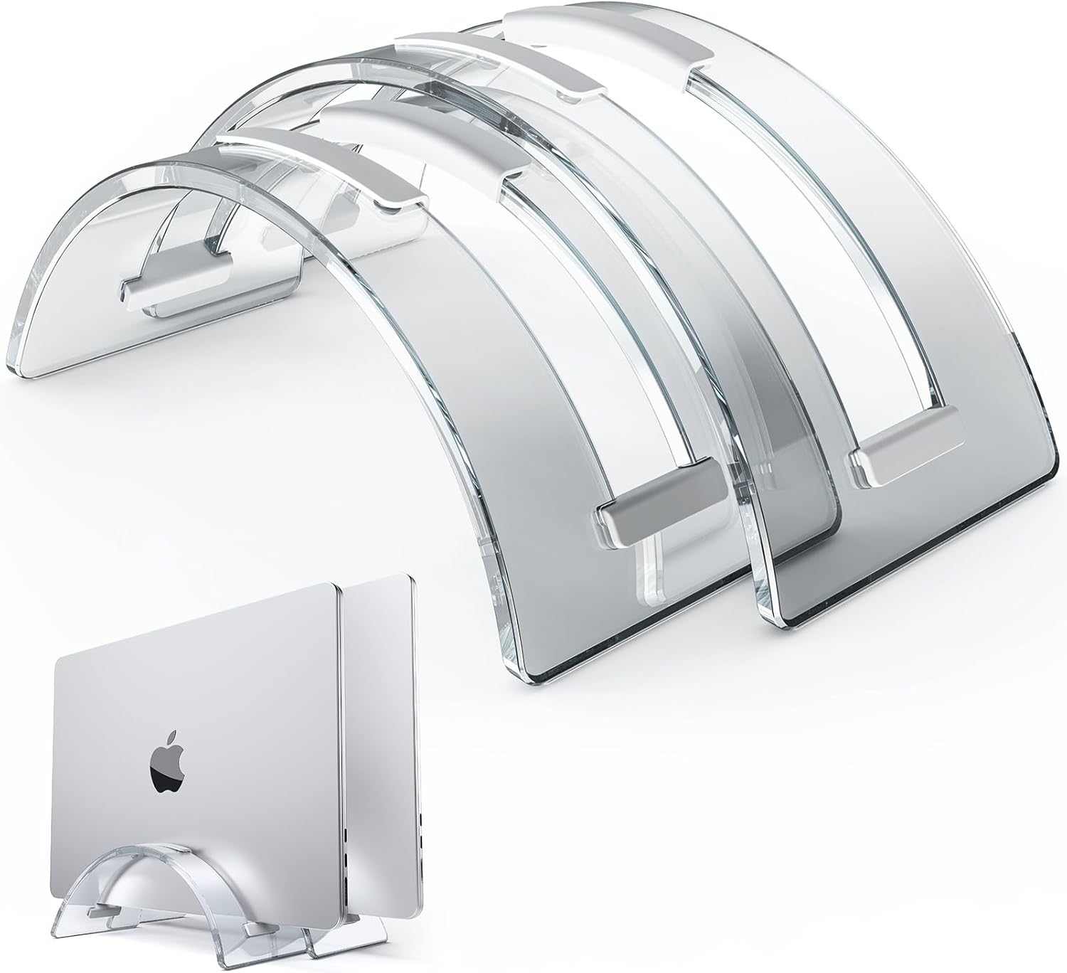 Acrylic Vertical Laptop Stand for Desk