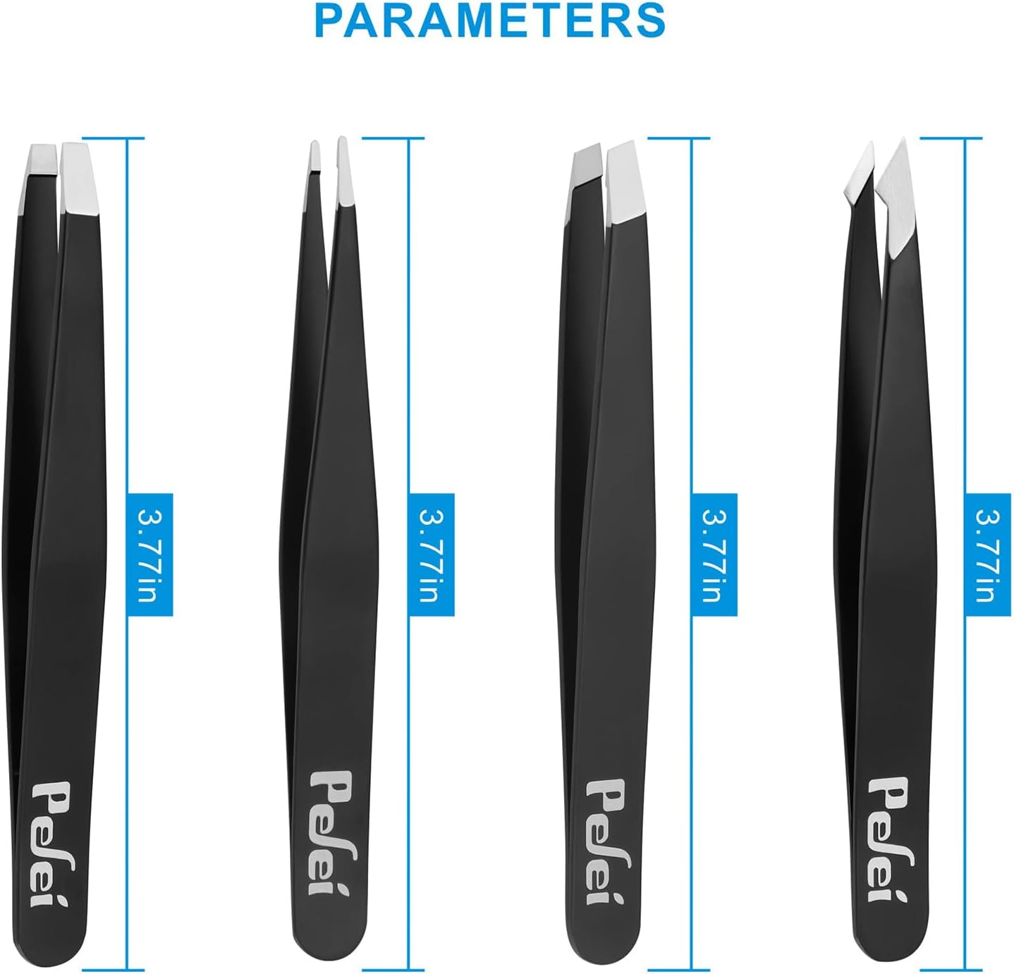 Pefei Professional Stainless Steel Tweezers Set