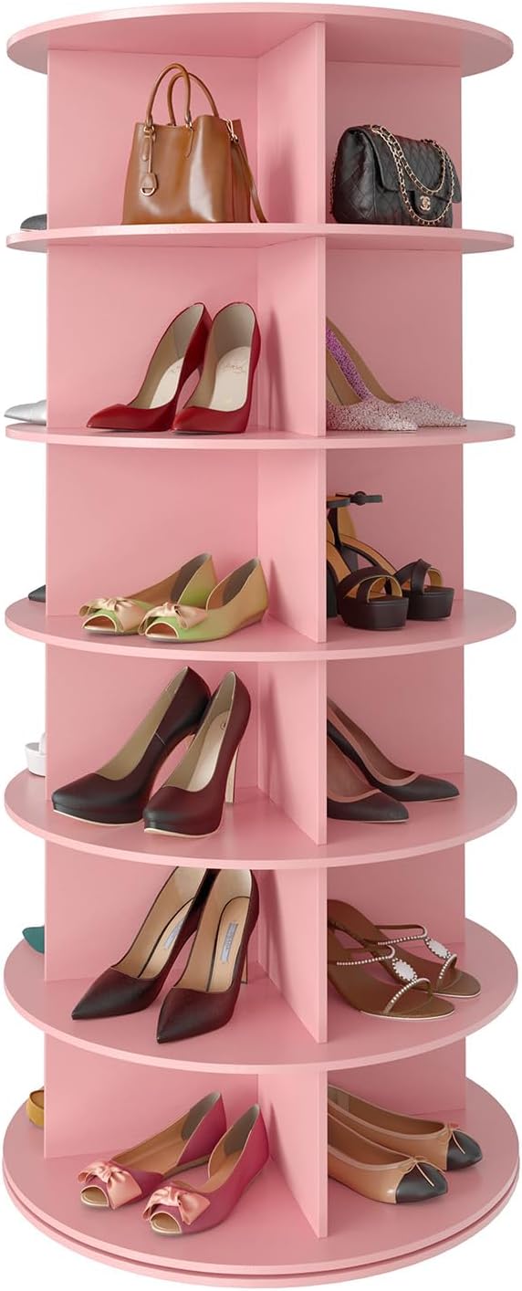 SpaceAid 7 Tier Rotating Shoe Rack Tower