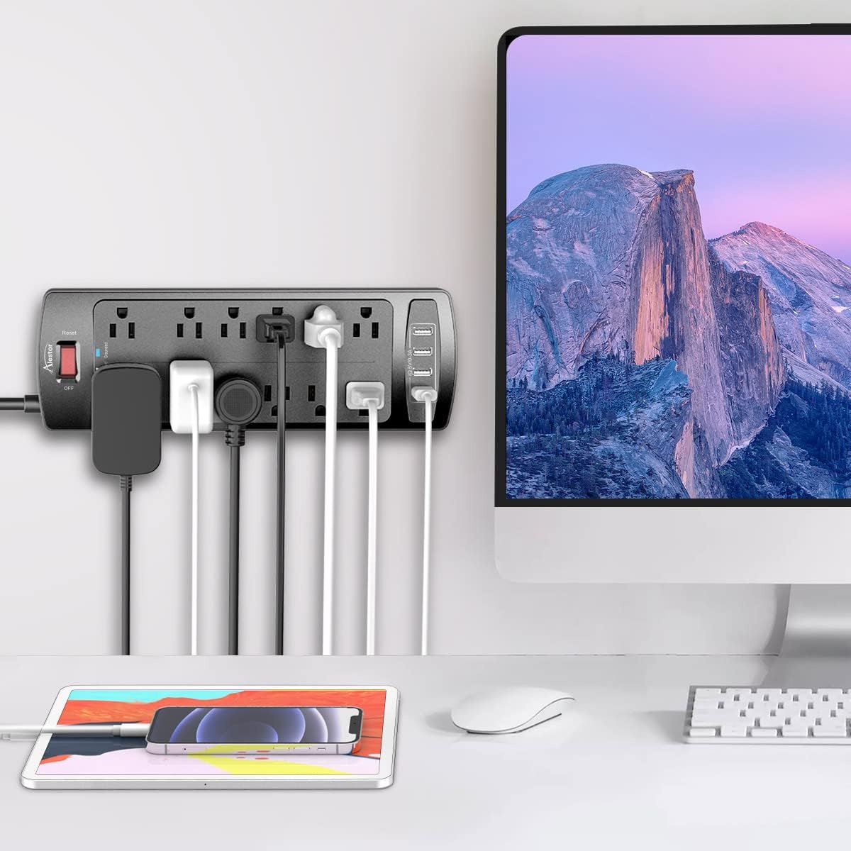 ALESTOR Power Strip Surge Protector