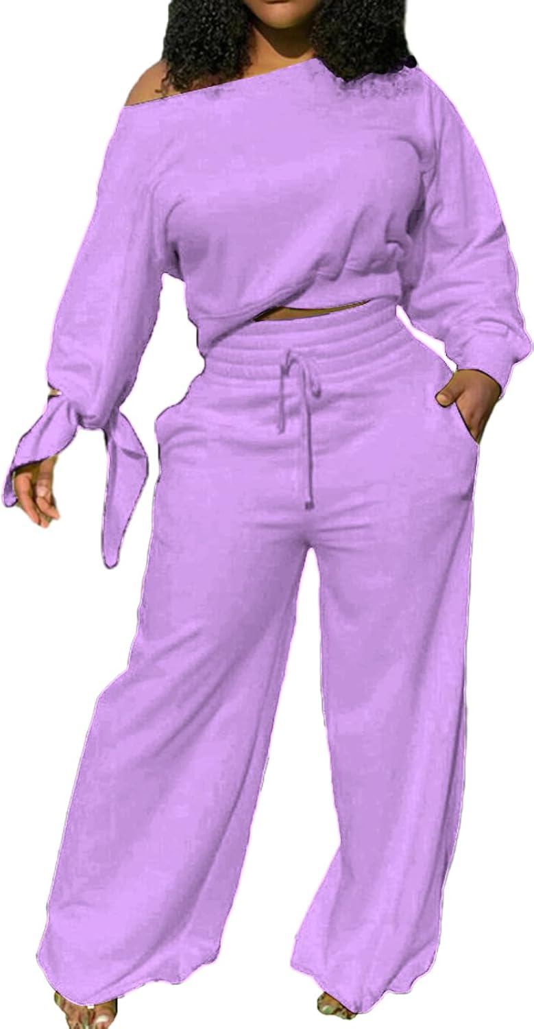 TOLENY Two Piece Sweater Pants Loungewear