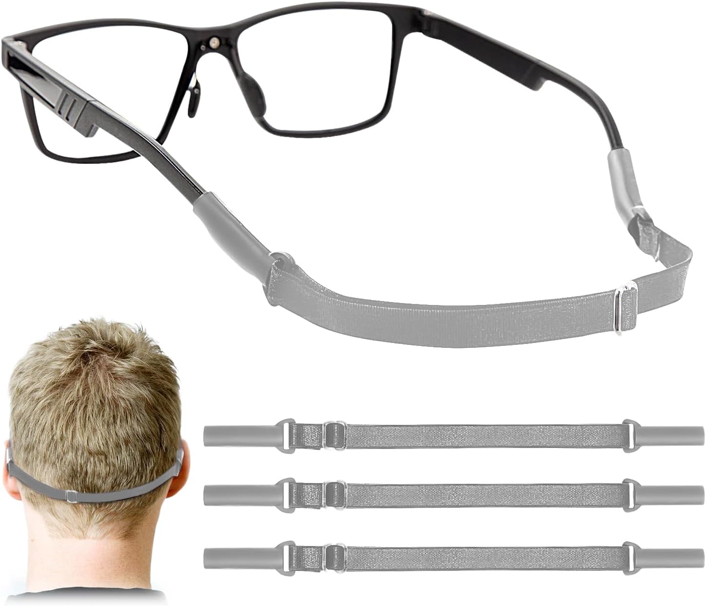 Adjustable Glasses Straps No Tail Eyewear Retainer for Men