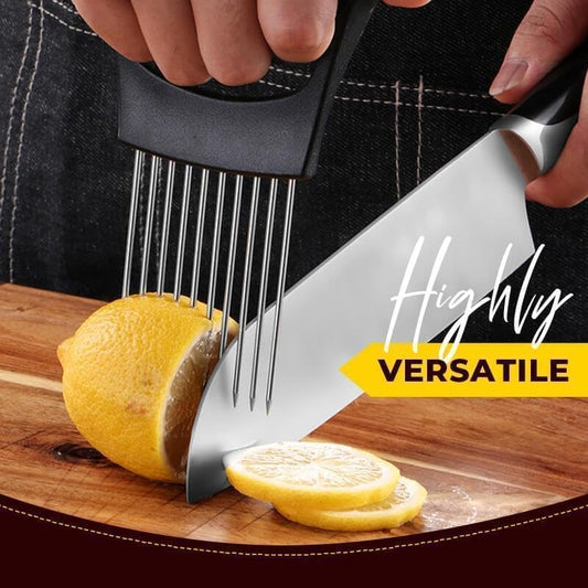 Stainless Steel Onion Slice Holder Vegetable Cutter