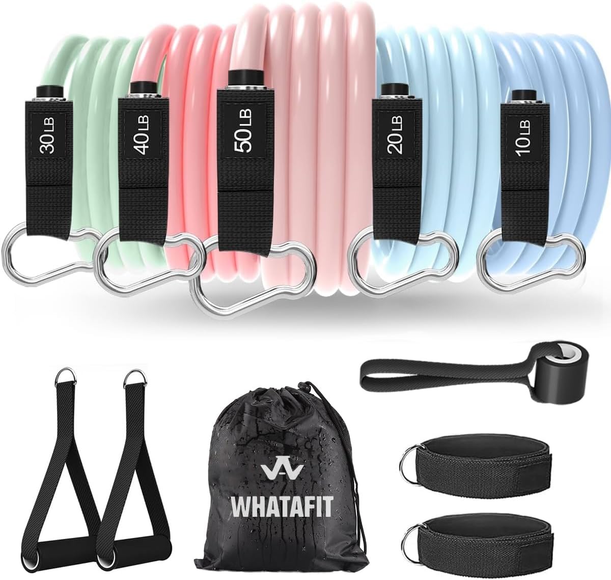 Exercise Bands with Handles for Home Gym