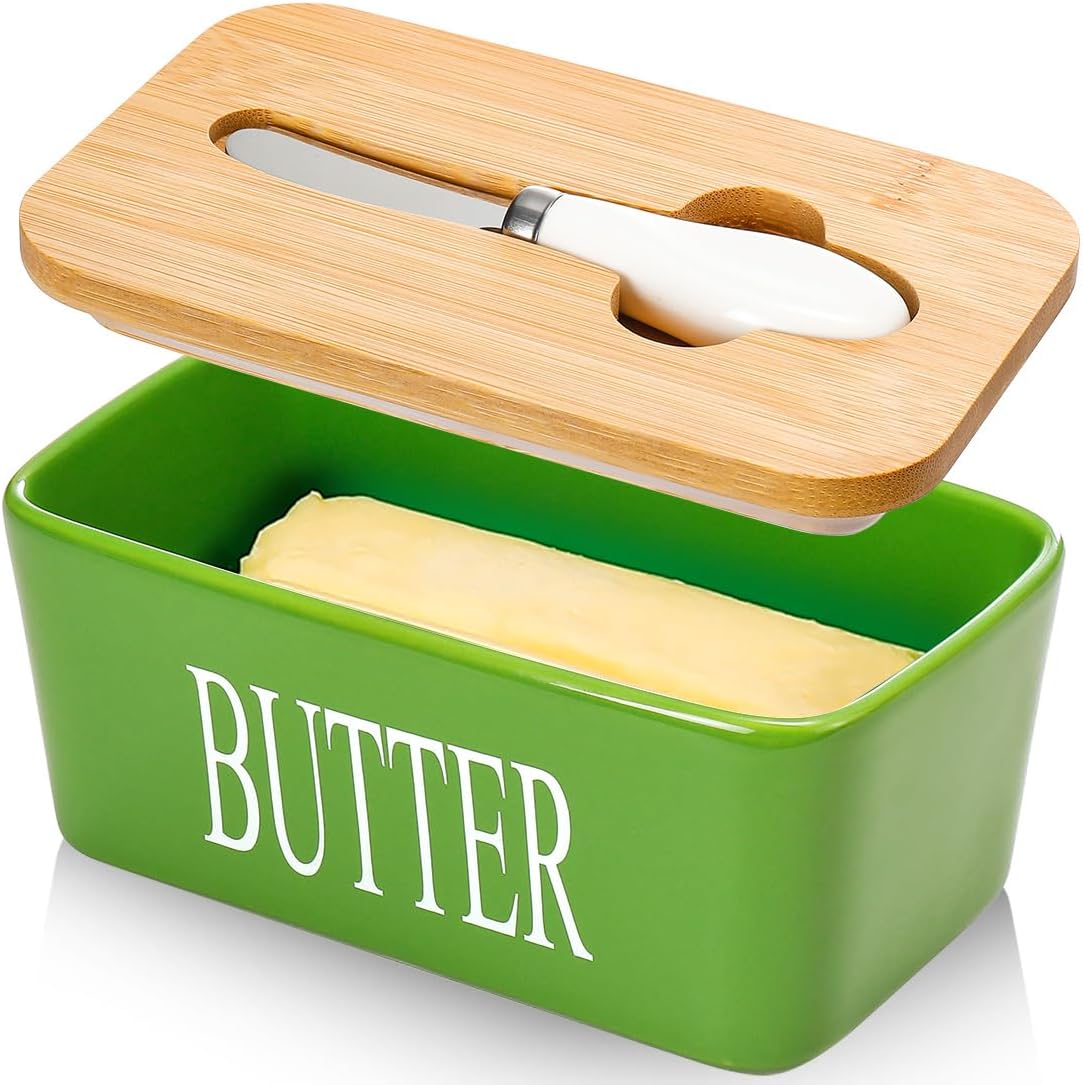 Butter Dish with Lid Large Butter Dish for Countertop