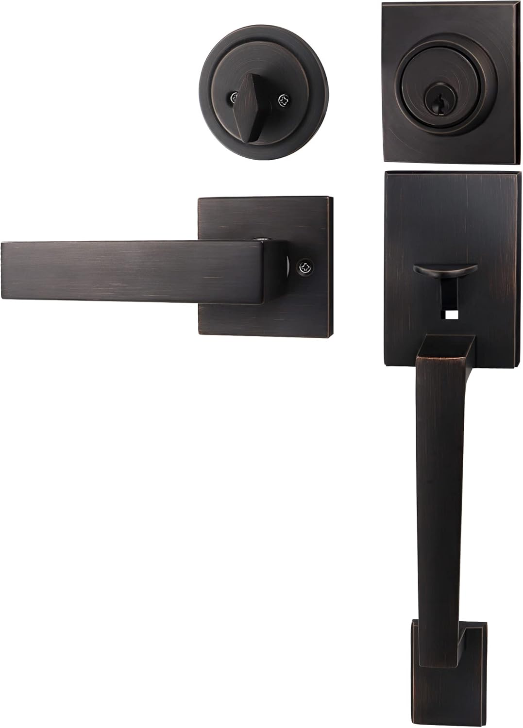 Azdele Front Door Handle and Deadbolt Set Front Door Lock Set