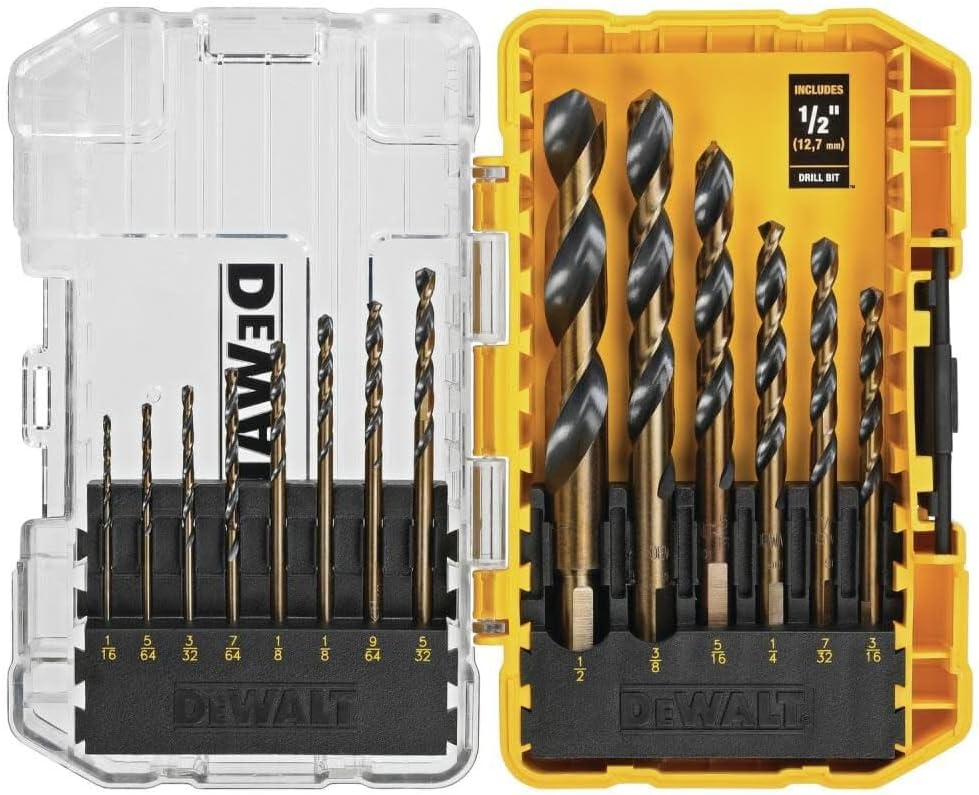 DEWALT Drill Bit Set for Plastic Wood Metal