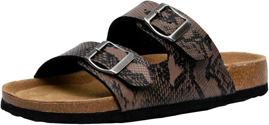 CUSHIONAIRE Women's Cork Footbed Sandals