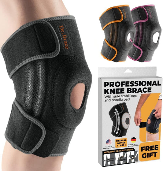 DR. BRACE ELITE Knee Brace – Side Stabilizers