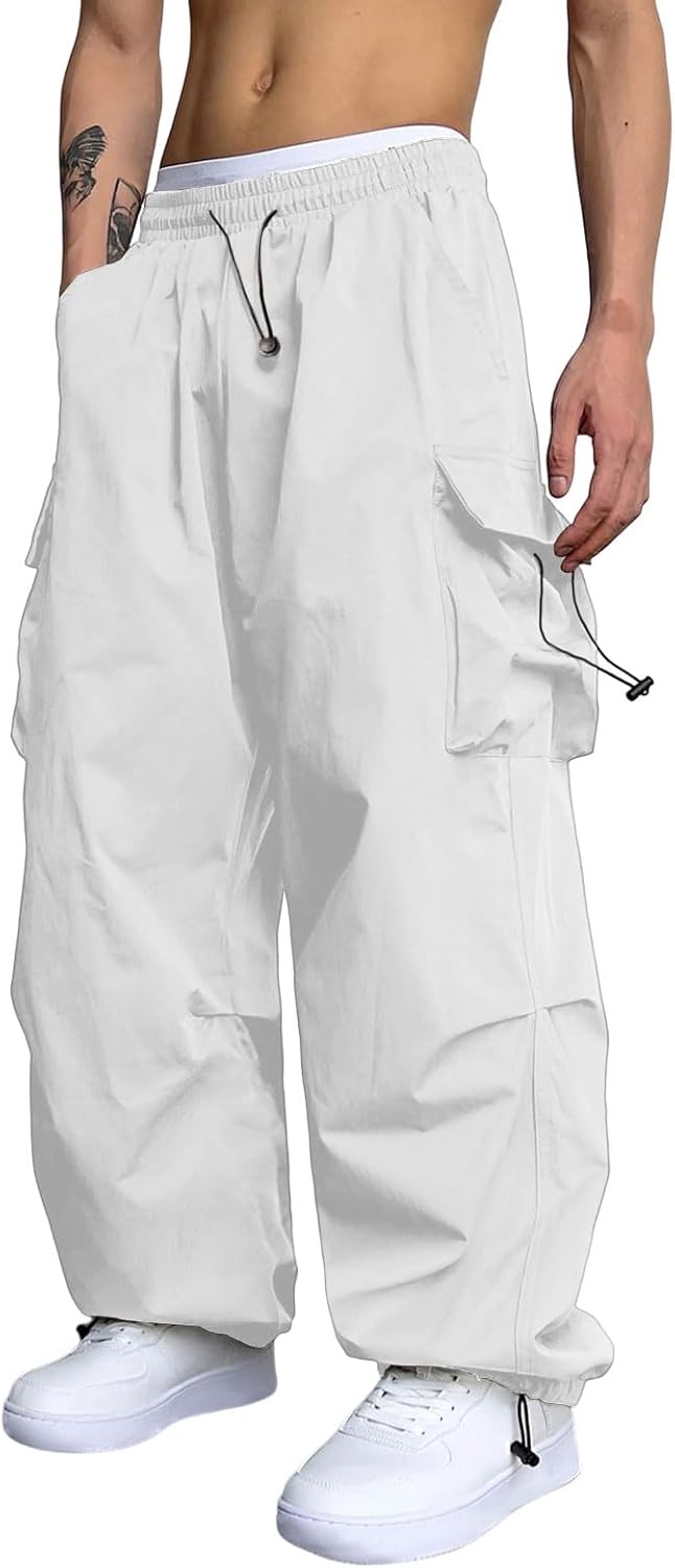 ZAFUL Flat Pocket Parachute Pants for Men