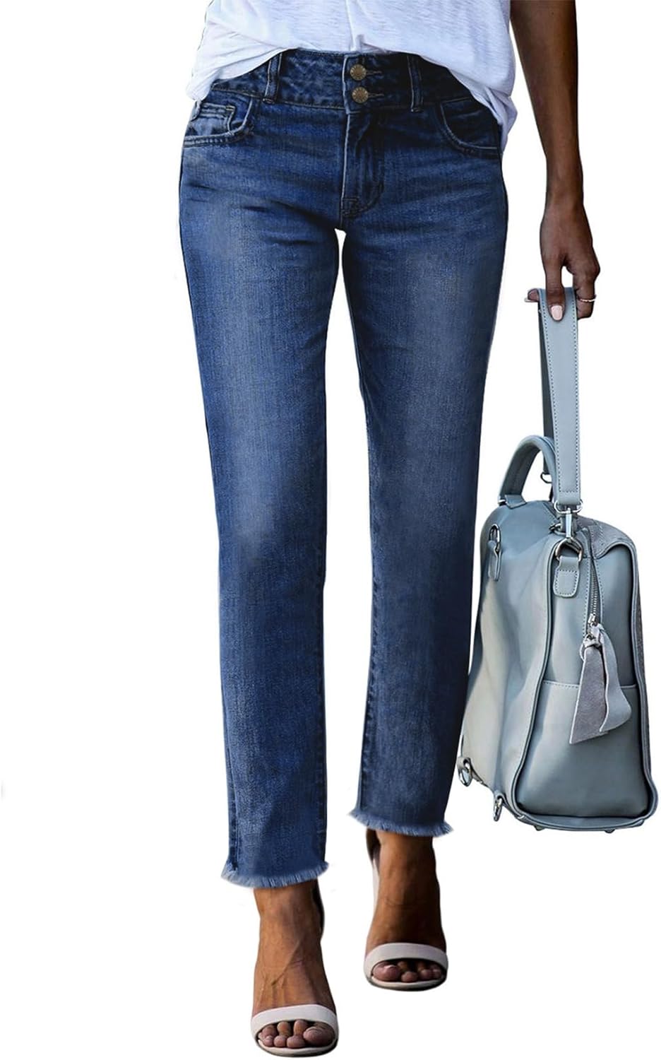 Sidefeel Women's High Waisted Jeans Strechy Fashion