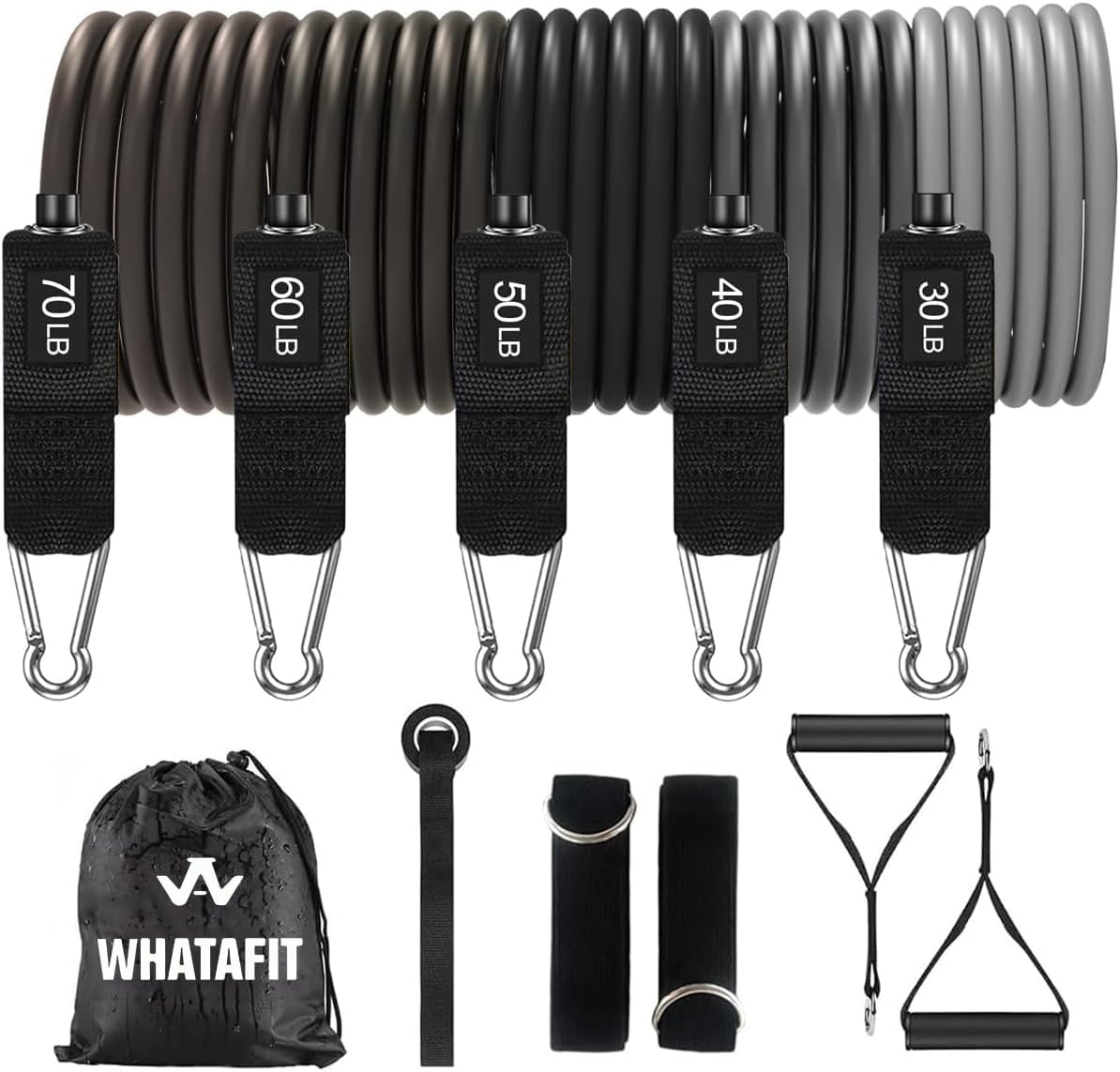 Exercise Bands with Handles for Home Gym