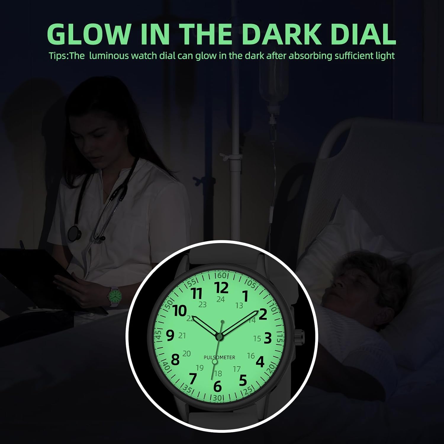 Nurse Watch for Women Waterproof Watch