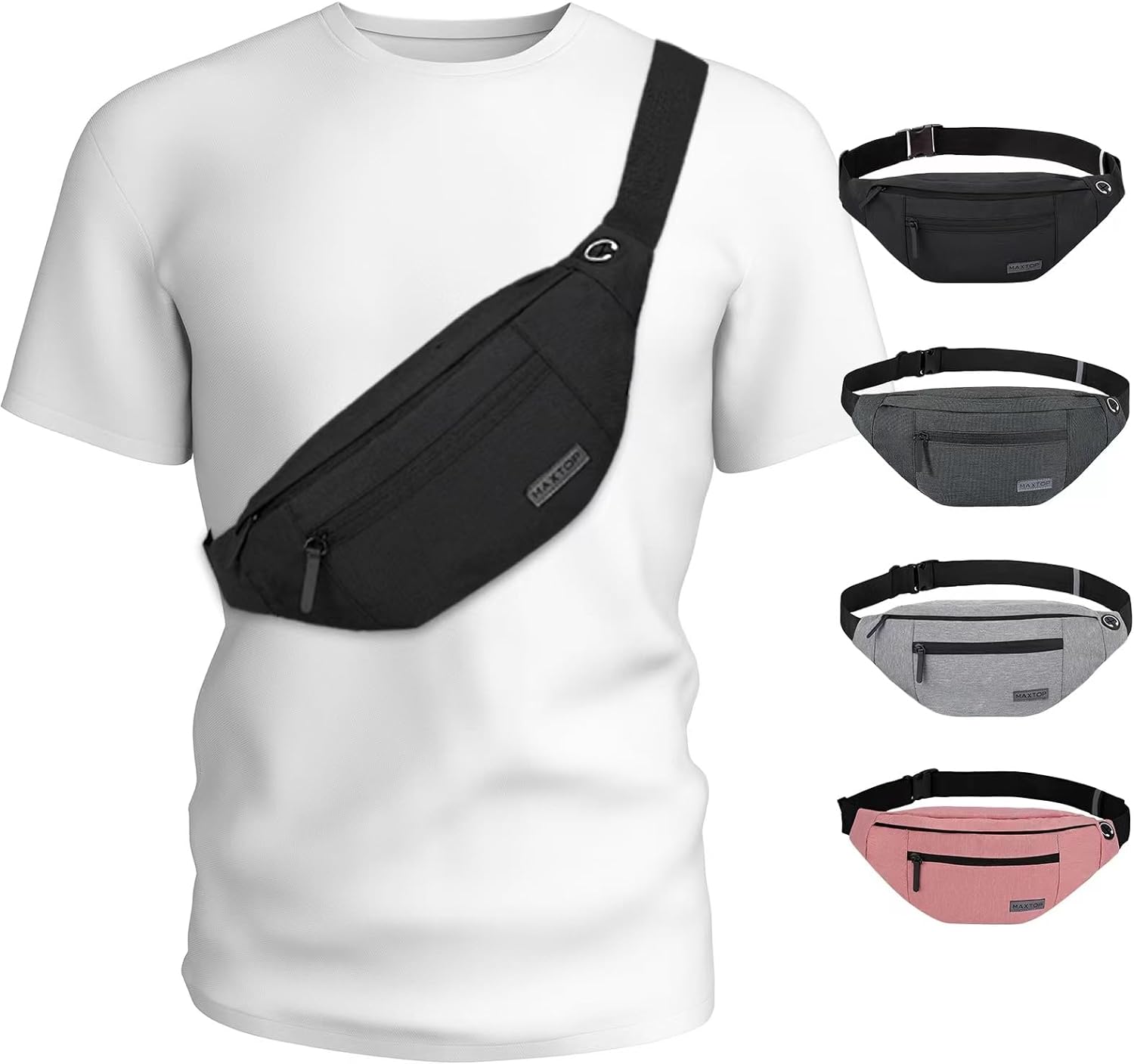 MAXTOP Large Crossbody Fanny Pack