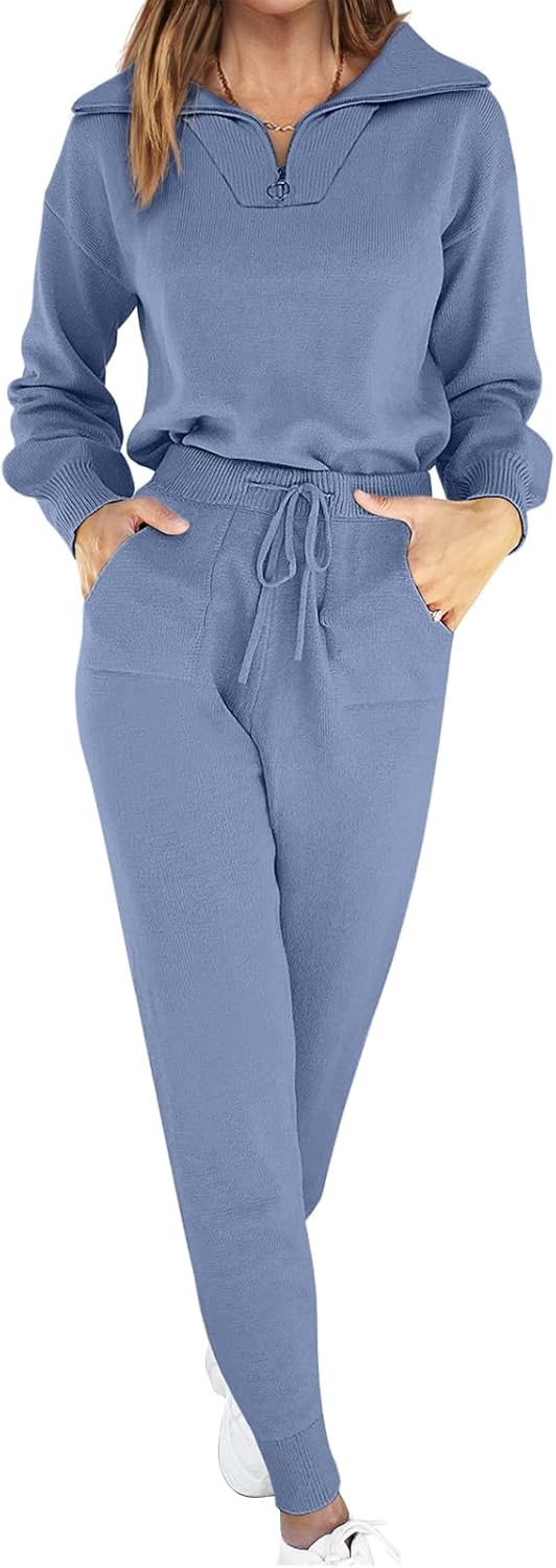 Women's Knit Jogger Tracksuit Outfit
