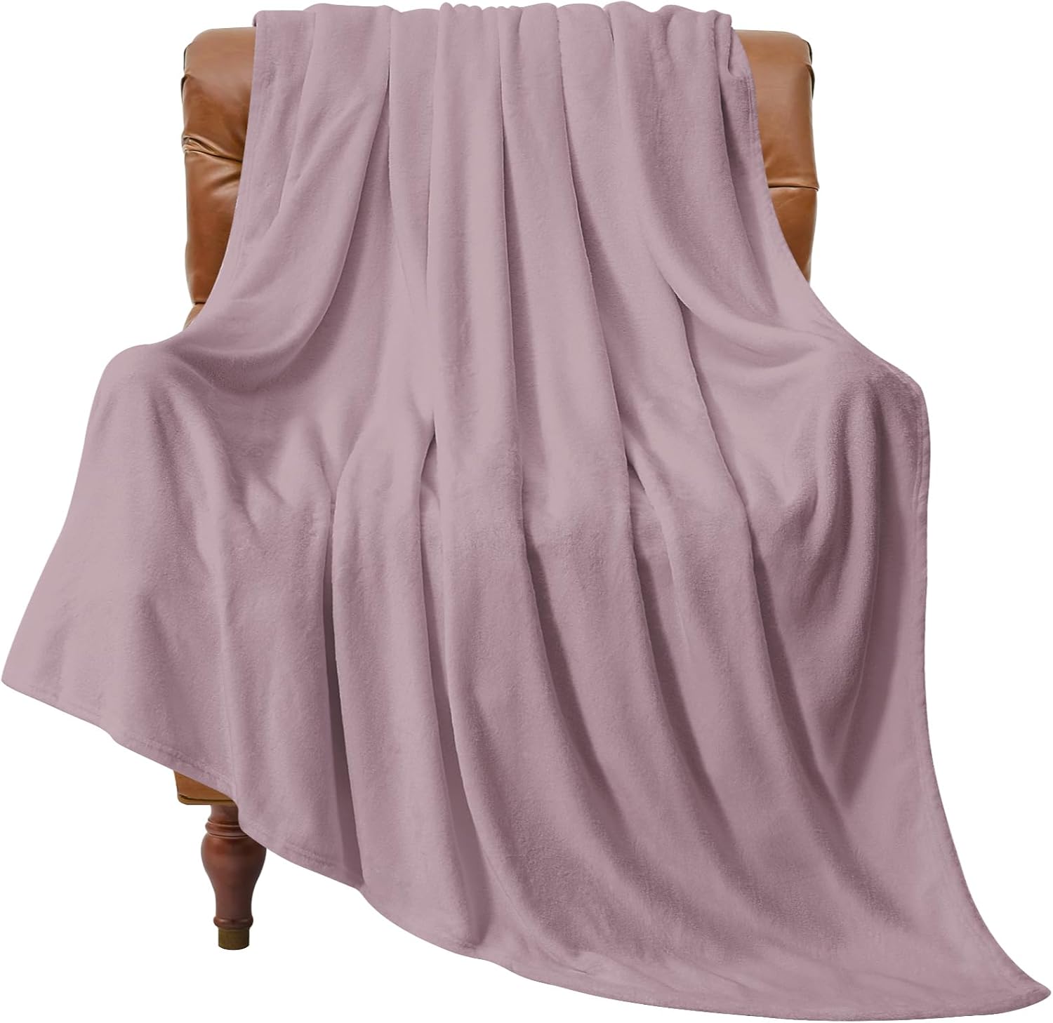 BEDELITE Fleece Black Throw Blankets for Bed