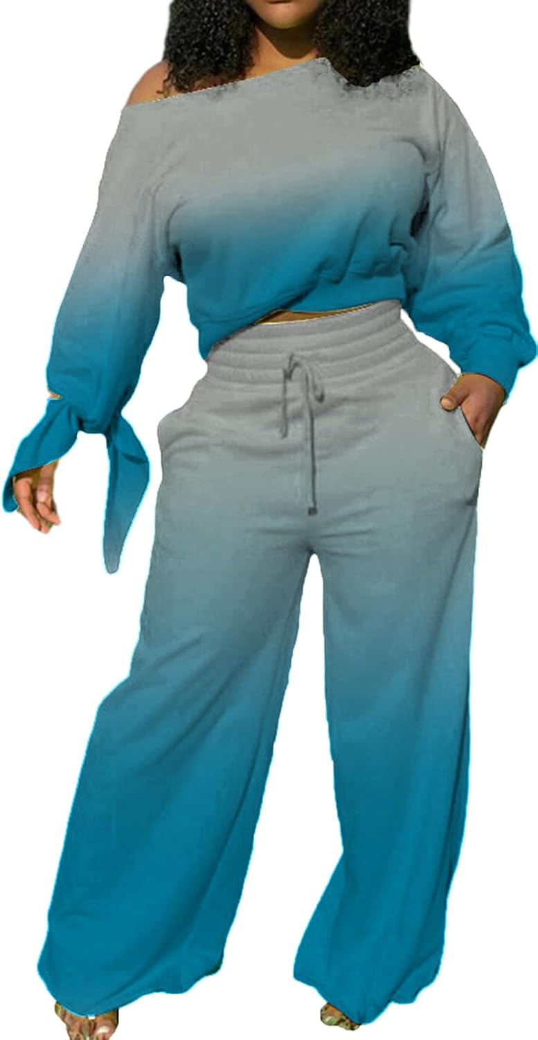 TOLENY Two Piece Sweater Pants Loungewear