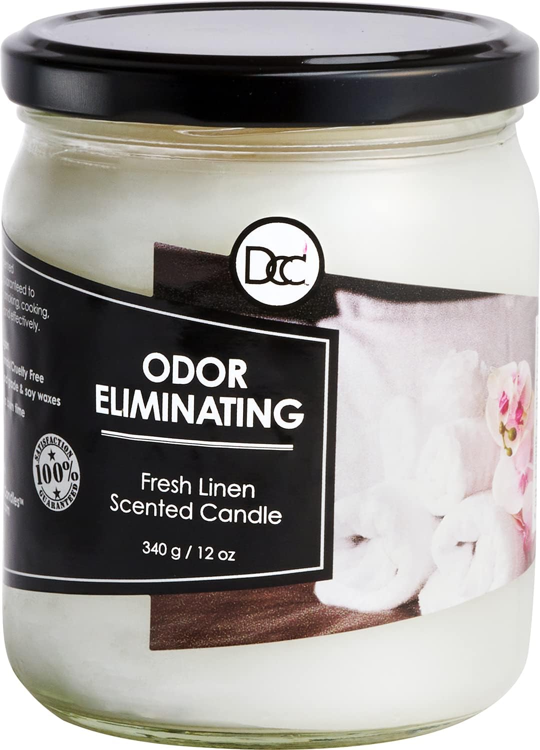 Vanilla Bean Odor Eliminating Candle – 80-Hour Burn