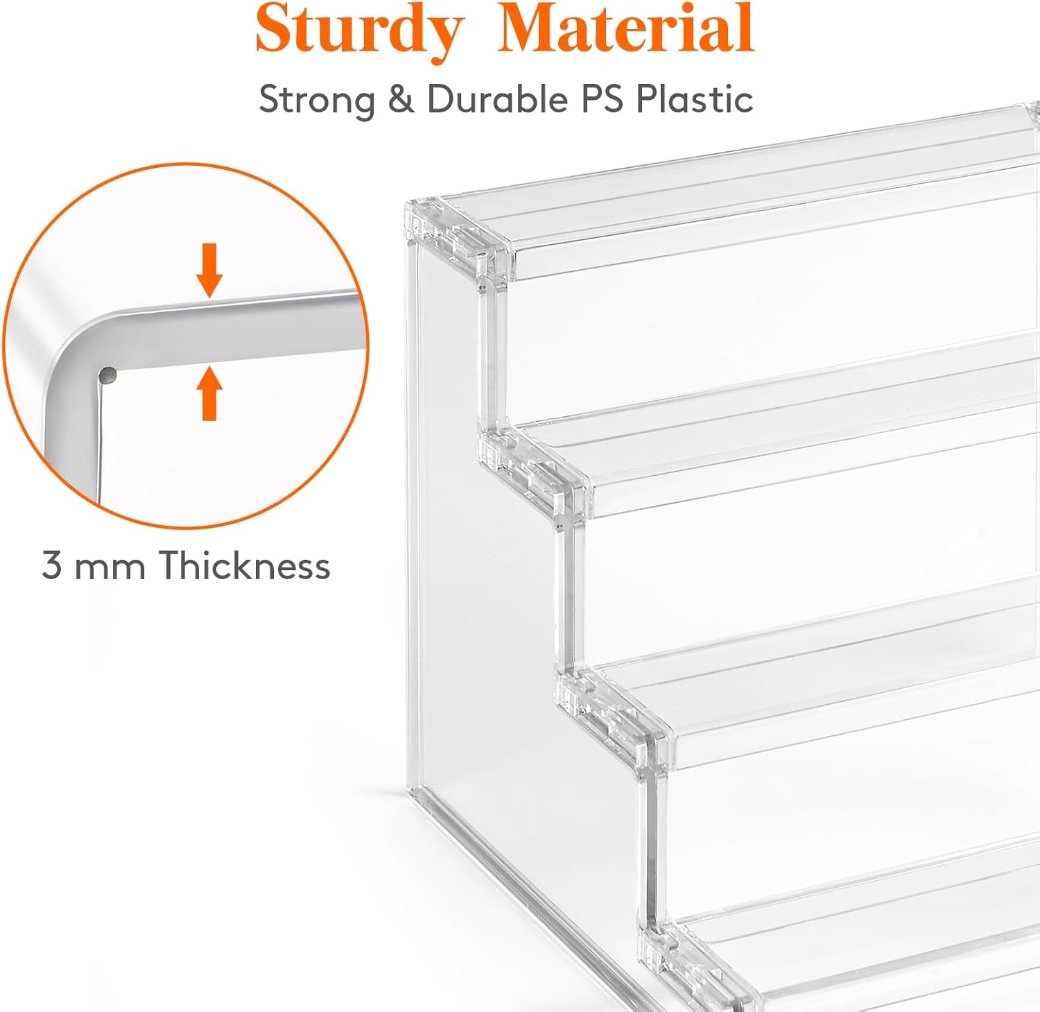 Lifewit 4 Tier Clear Display Riser Stand