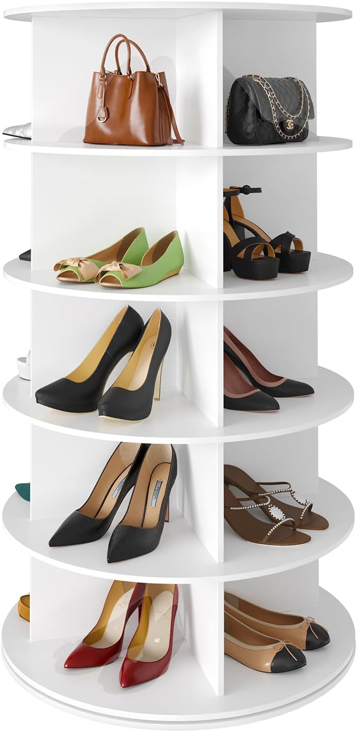 SpaceAid 7 Tier Rotating Shoe Rack Tower