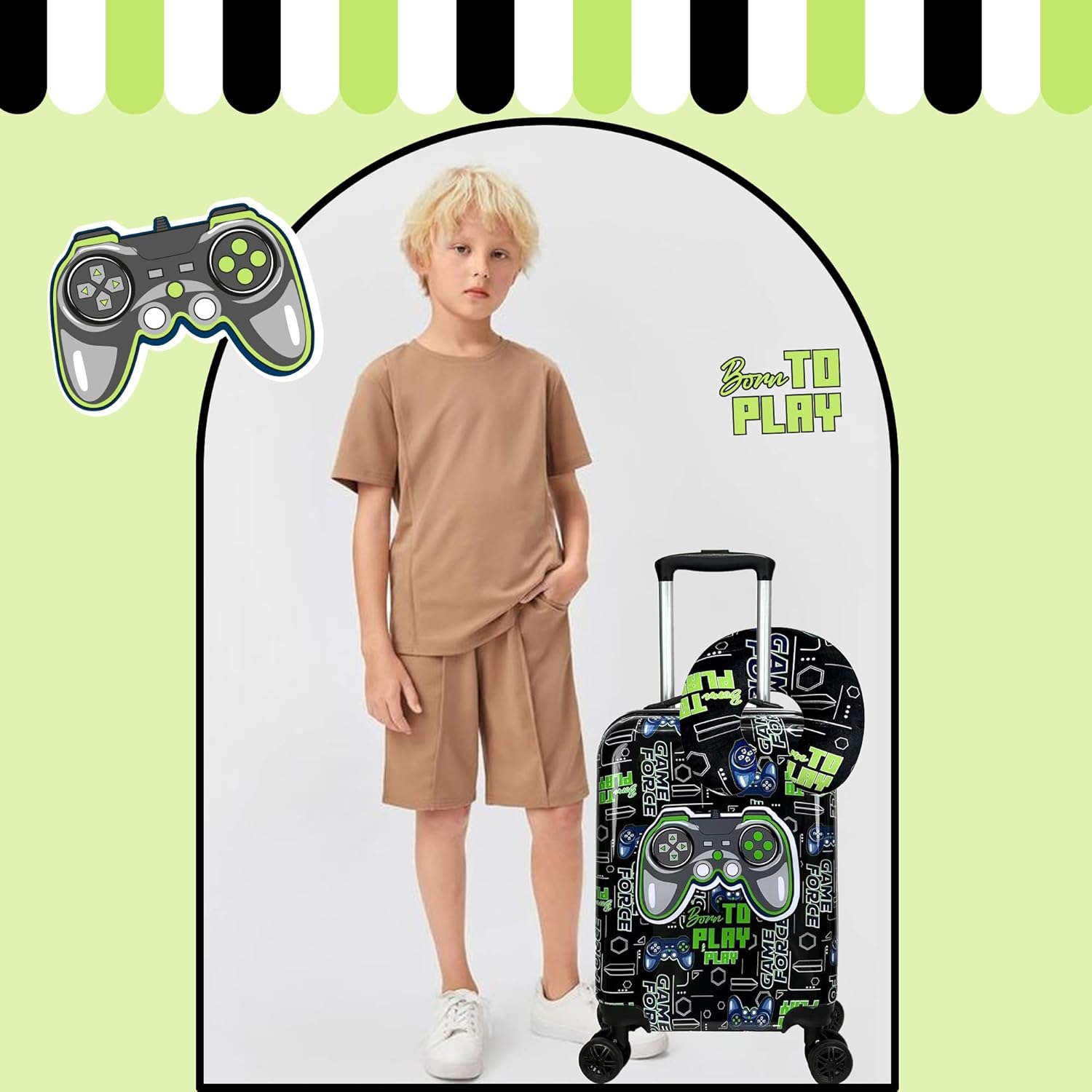 Kid’s Luggage Set 5 Piece Suitcase Set