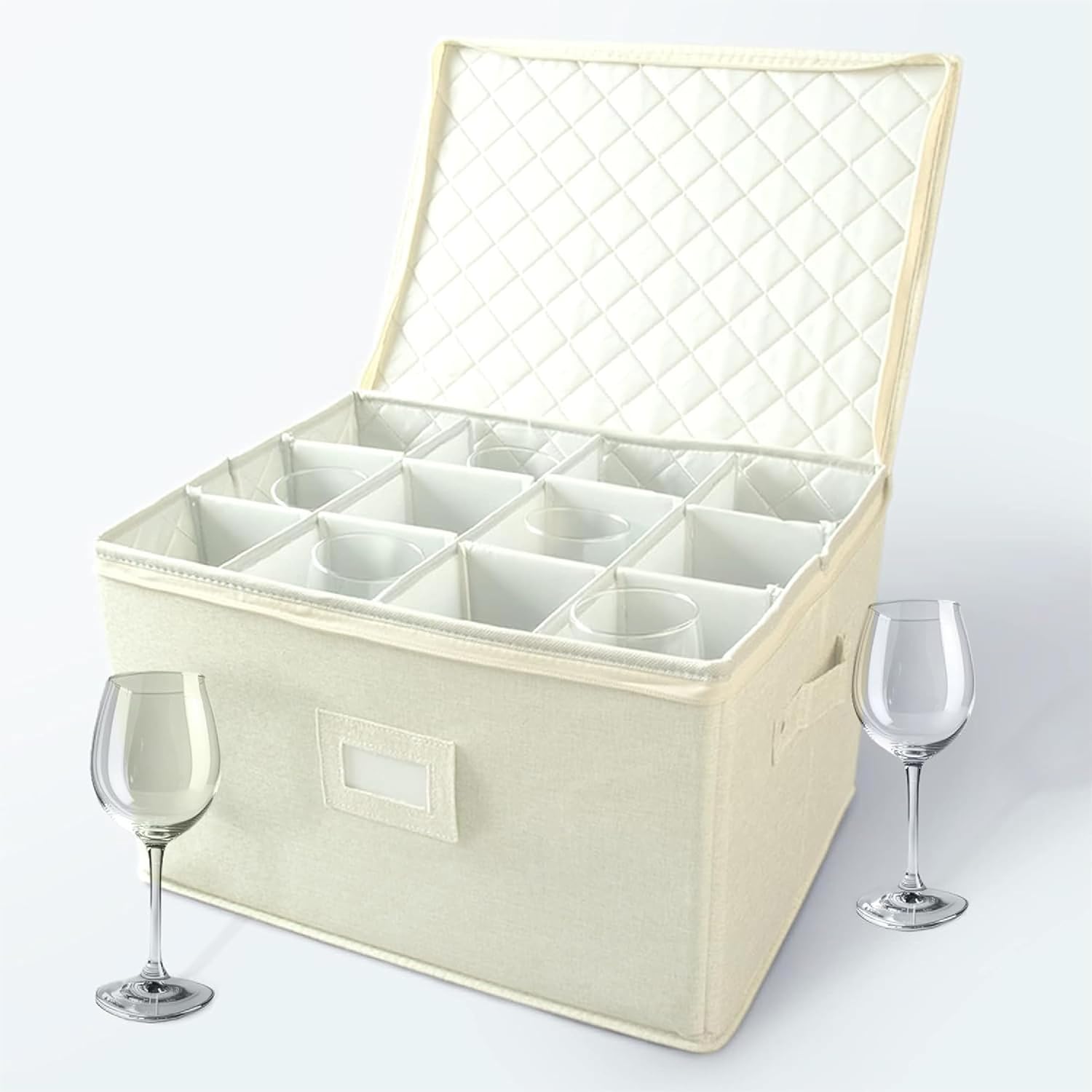 StorageLAB Wine Glass Storage Containers