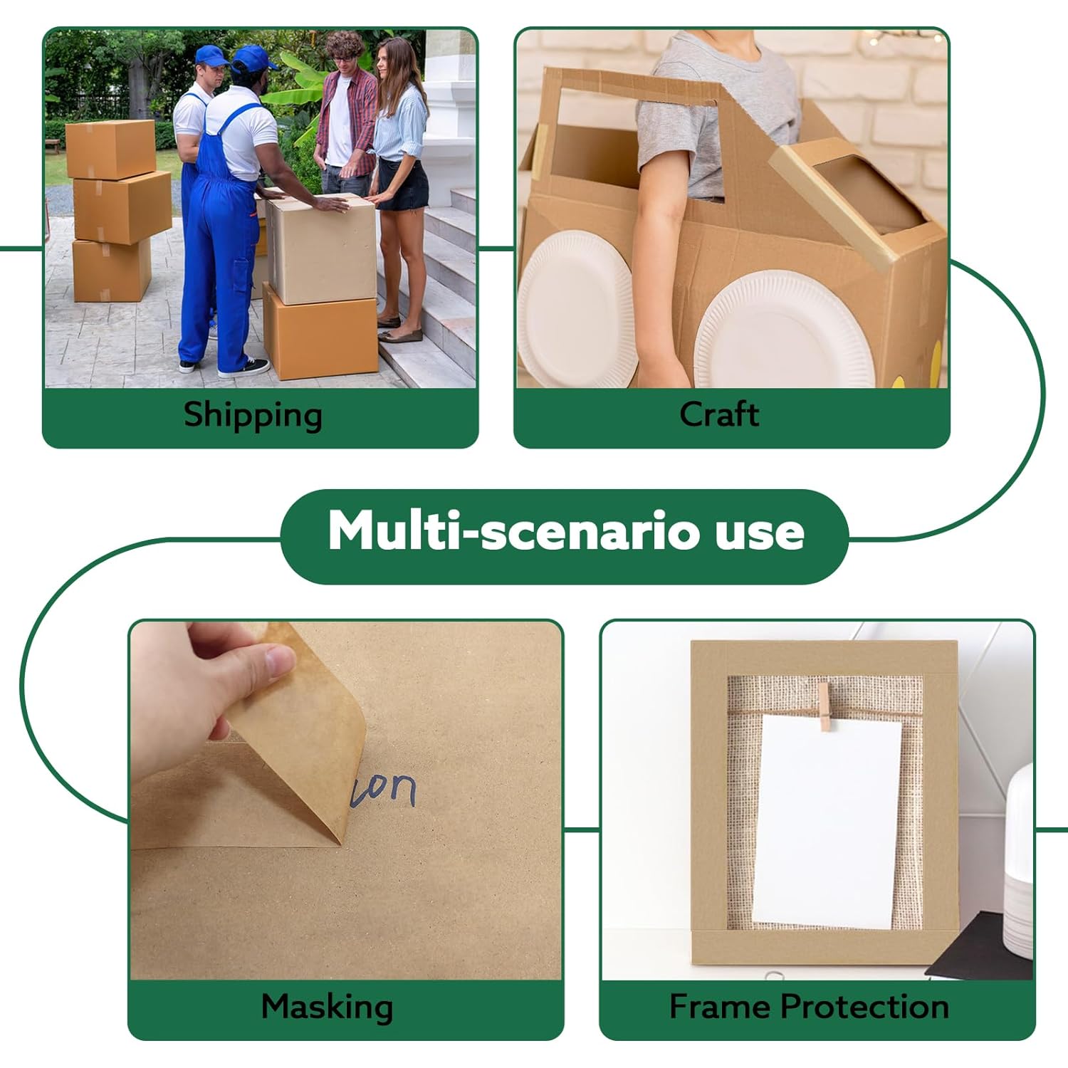 2025 Upgrade Brown Packing Tape 6 Pack