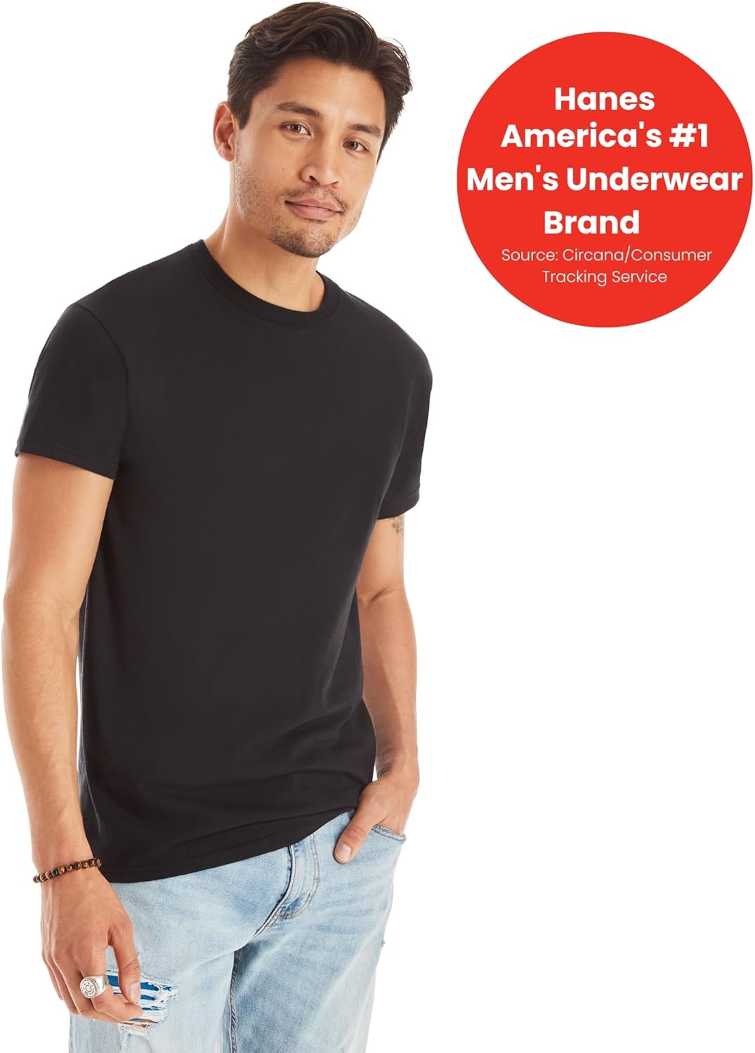 Hanes Men’s T-Shirt Pack Stay-Tucked Cool