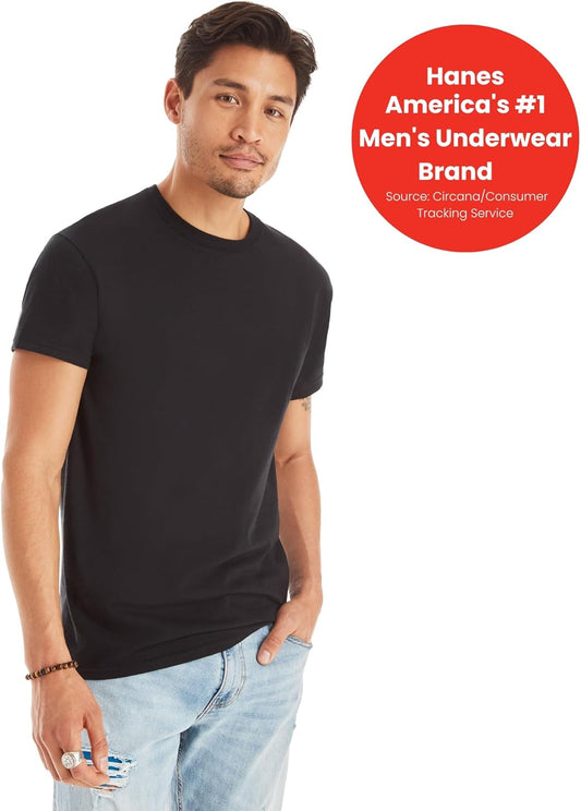 Hanes Men’s T-Shirt Pack Stay-Tucked Cool