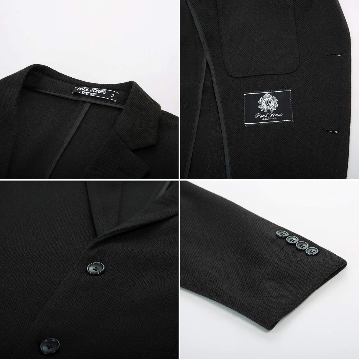 JONES Men's Casual Knit Blazer Suit Jackets