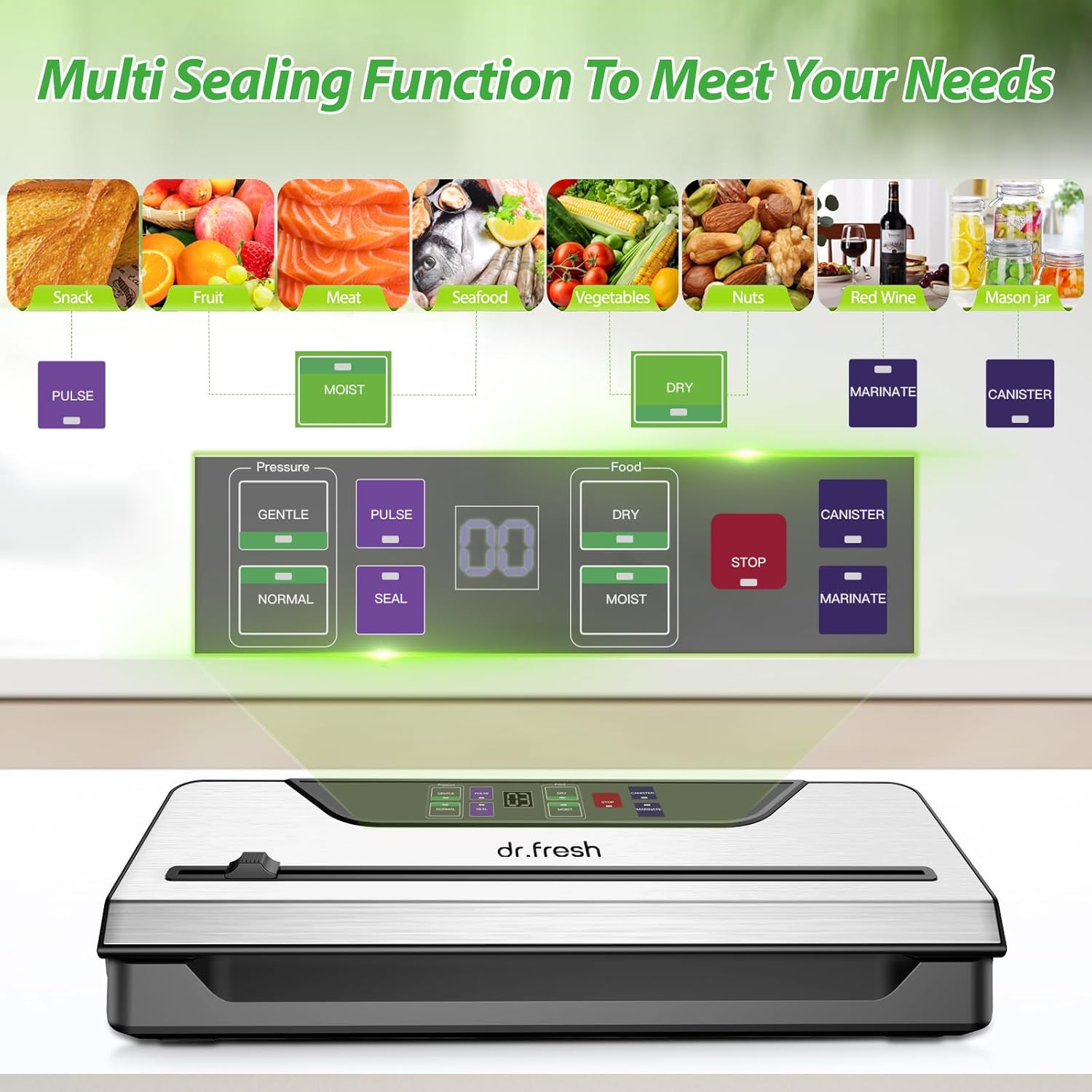 Vacuum Sealer for Food  Vacuum Sealer Machine