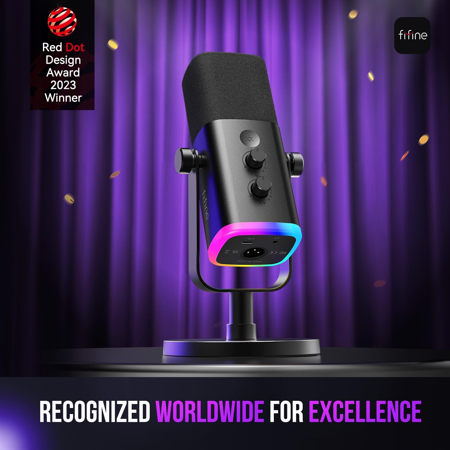 FIFINE AM8 USB/XLR Dynamic Microphone