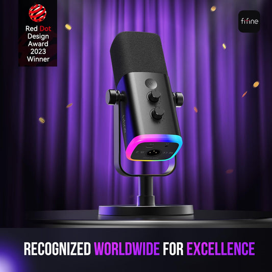 FIFINE AM8 USB/XLR Dynamic Microphone