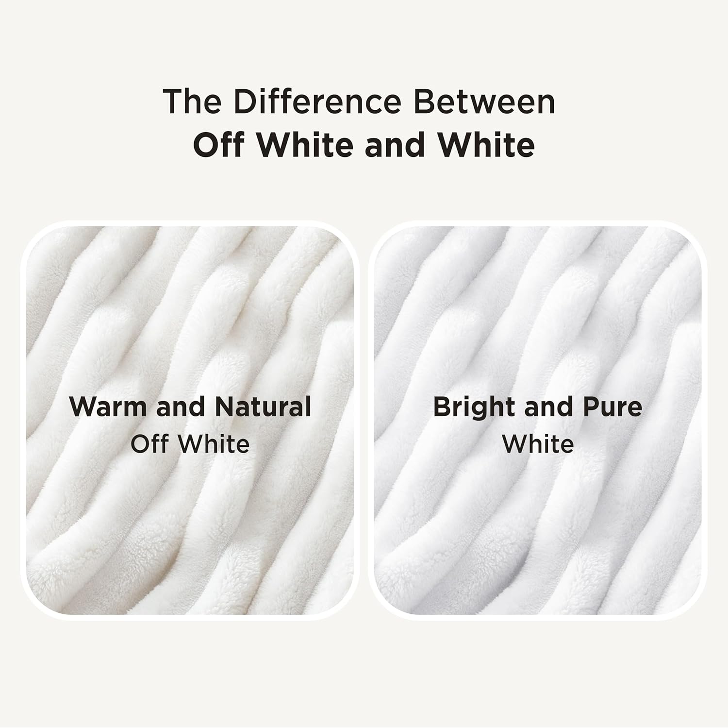 Bedsure White Throw Blanket