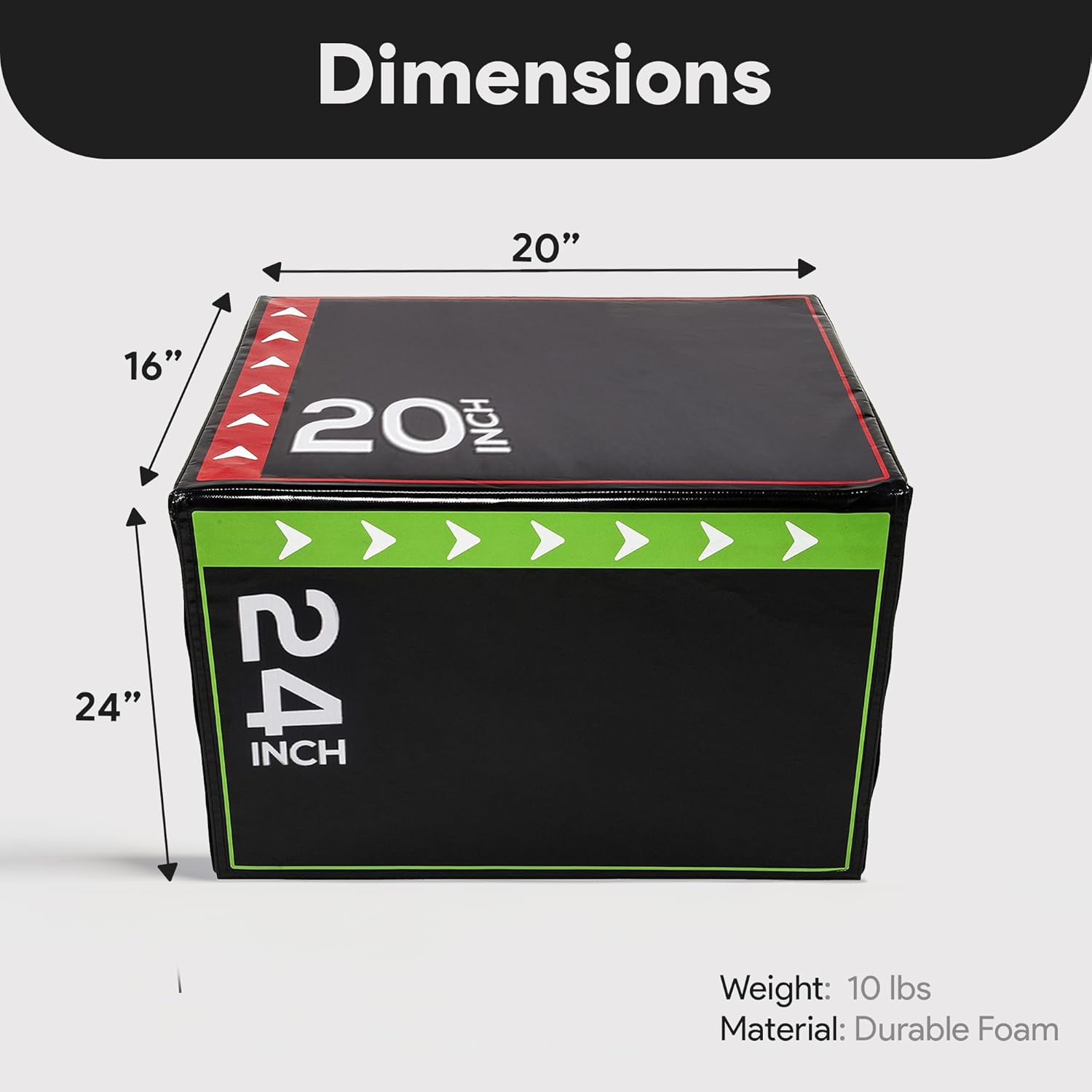 BalanceFrom Plyometric Jump Box for Home Gym