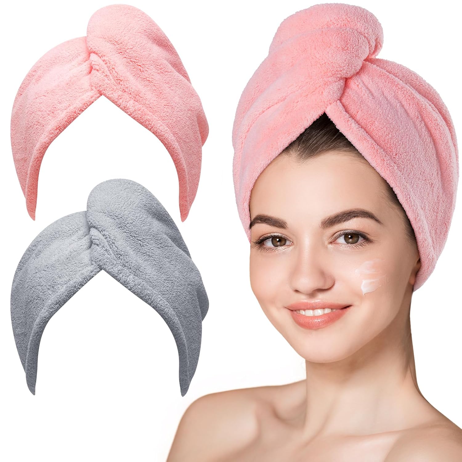 Hicober Microfiber Hair Towel Wraps