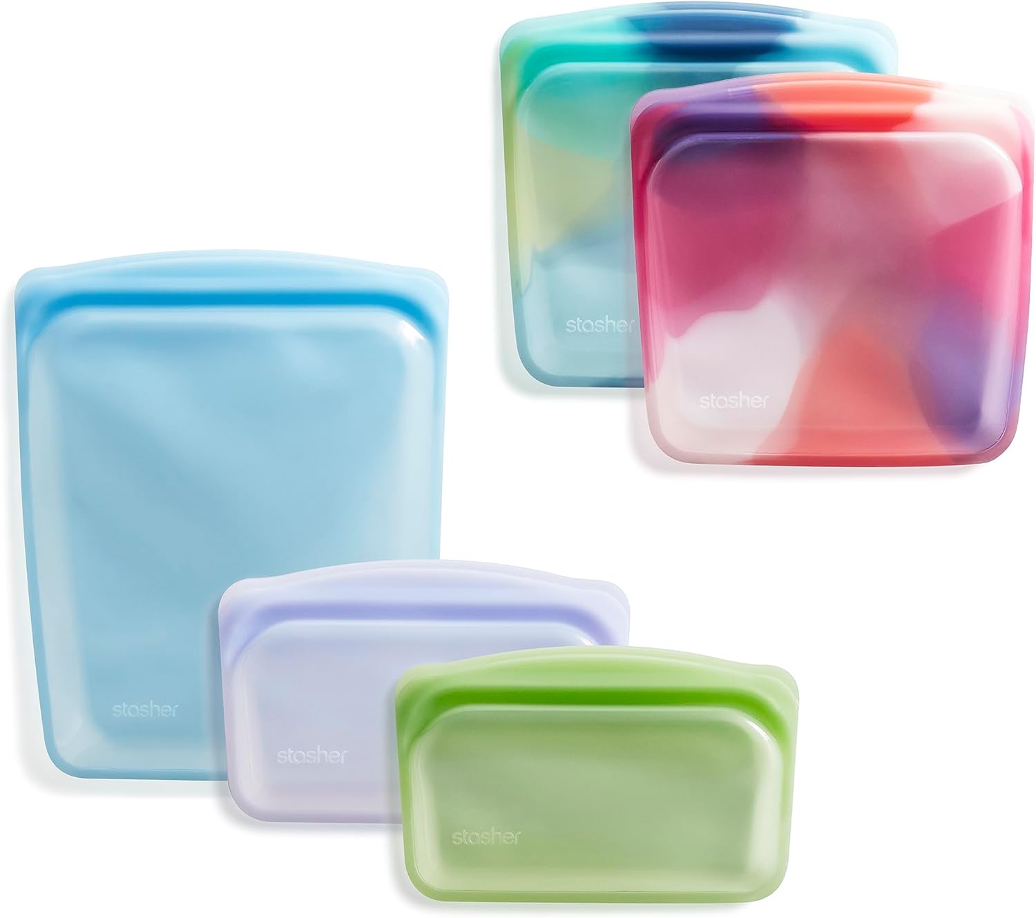 Stasher Premium Silicone Reusable Food Storage Bags