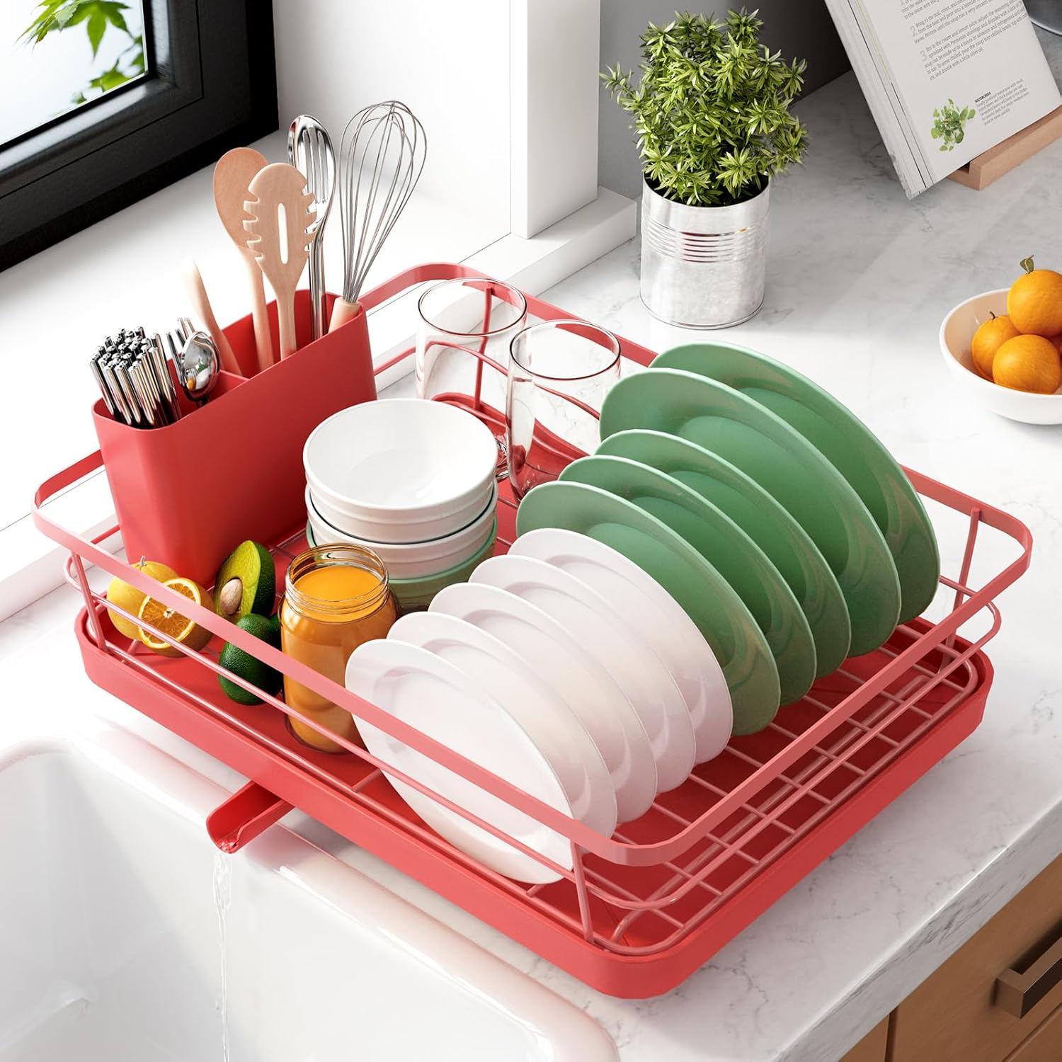 Kitsure Dish Drying Rack for Kitchen Counter
