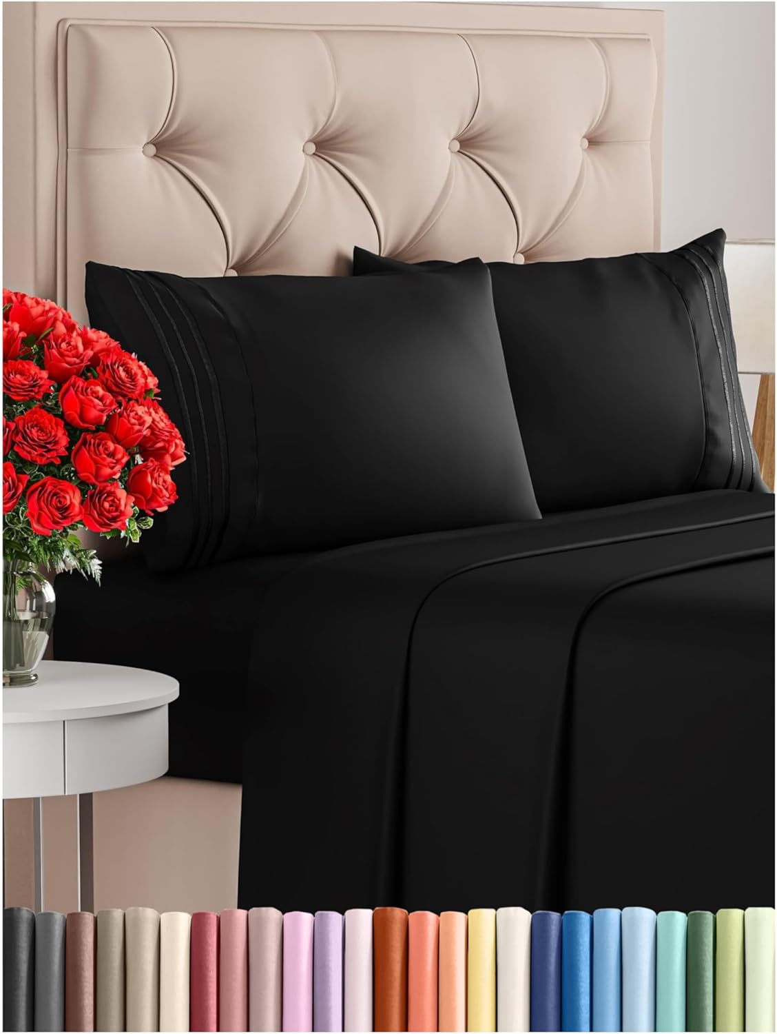 King Size Comfy Breathable & Cooling Bed Sheets Set