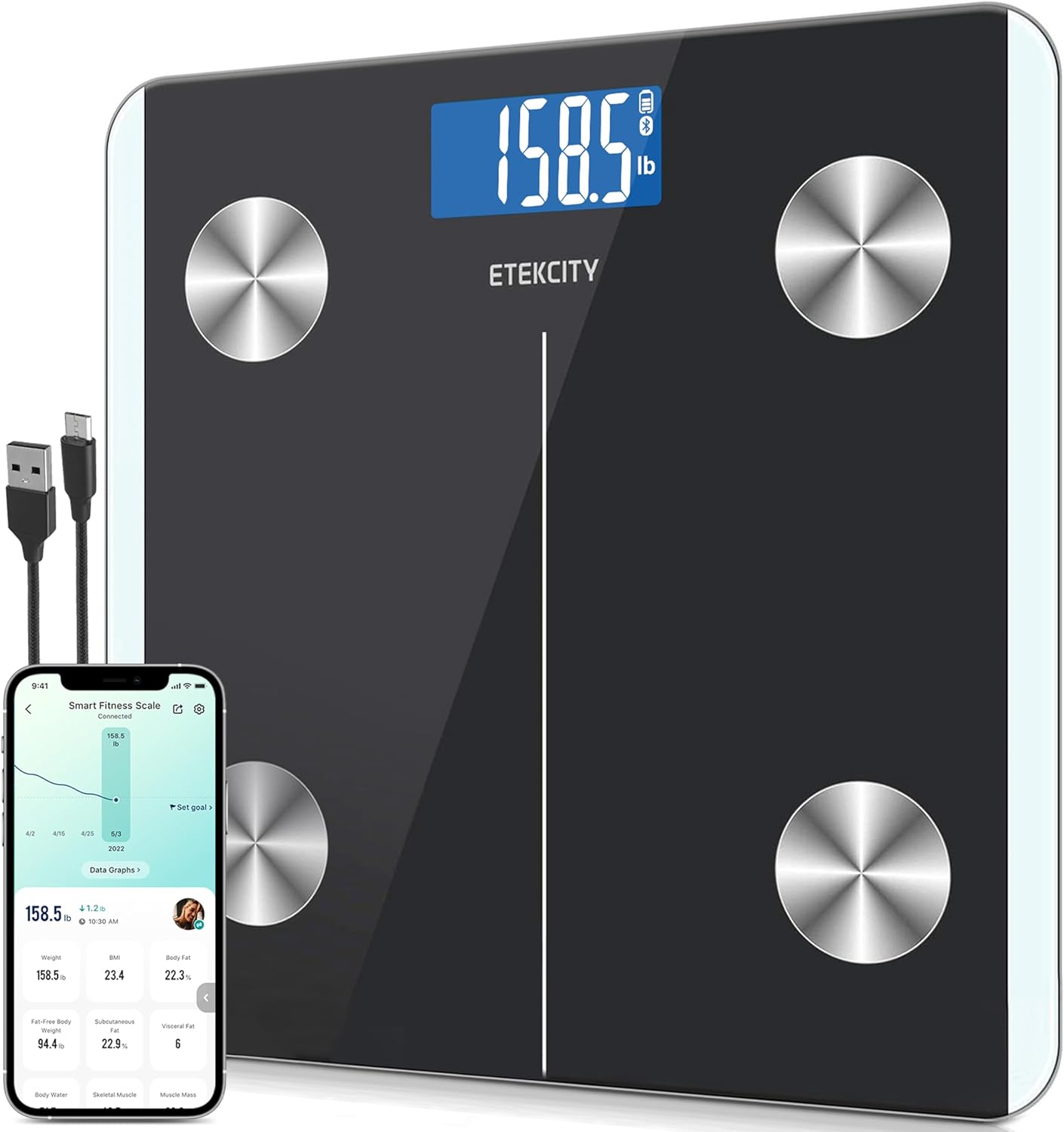 Smart Body Scale & Fat Analyzer